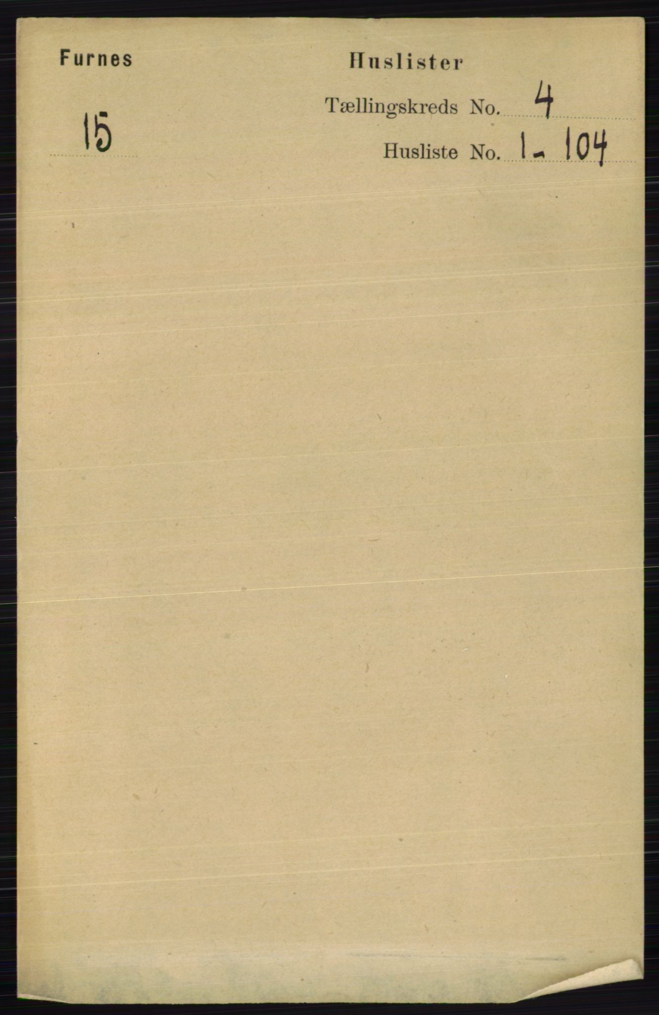 RA, Census 1891 for 0413 Furnes herred, 1891, p. 2353