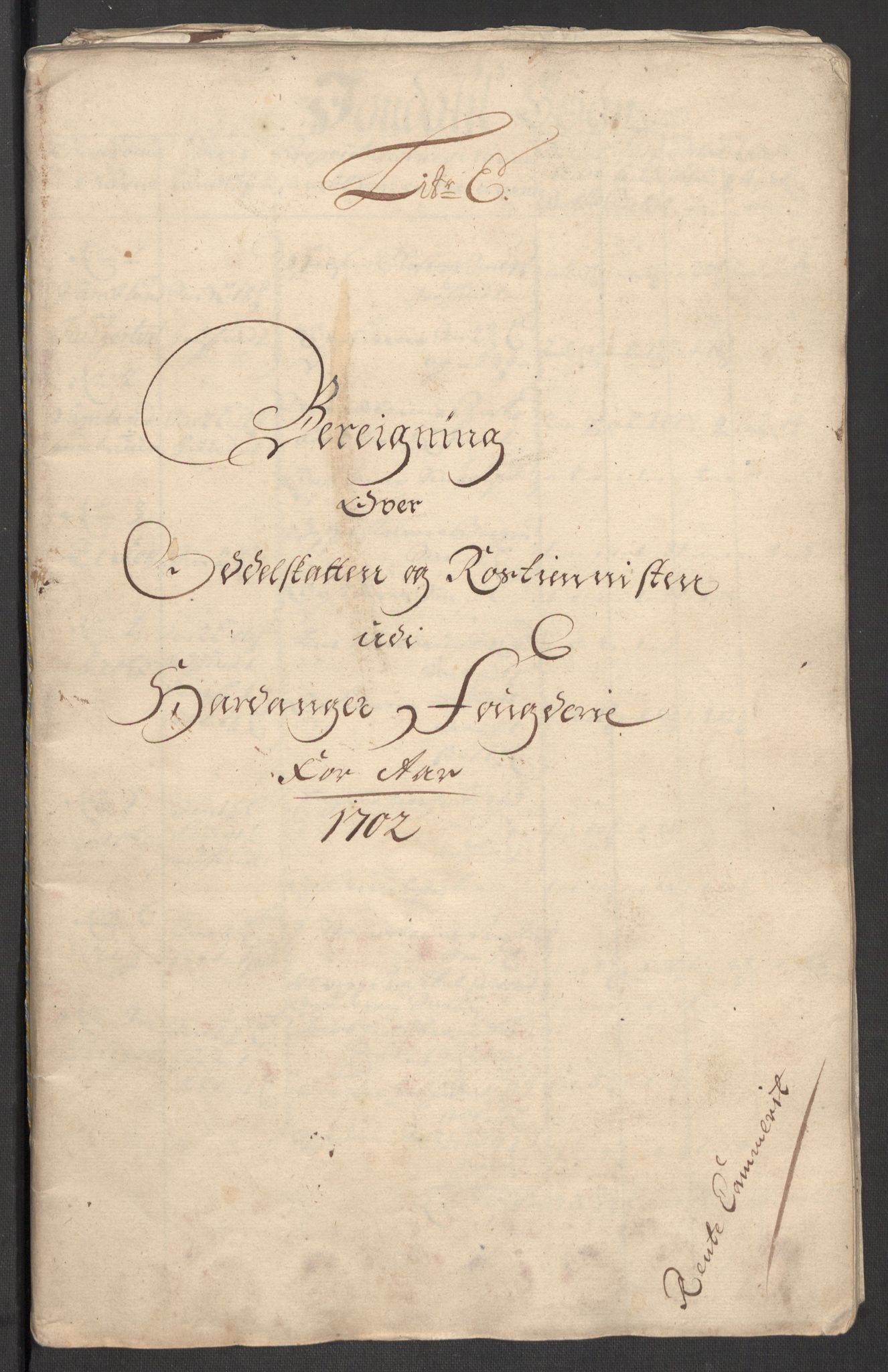 Rentekammeret inntil 1814, Reviderte regnskaper, Fogderegnskap, AV/RA-EA-4092/R48/L2980: Fogderegnskap Sunnhordland og Hardanger, 1702, p. 112