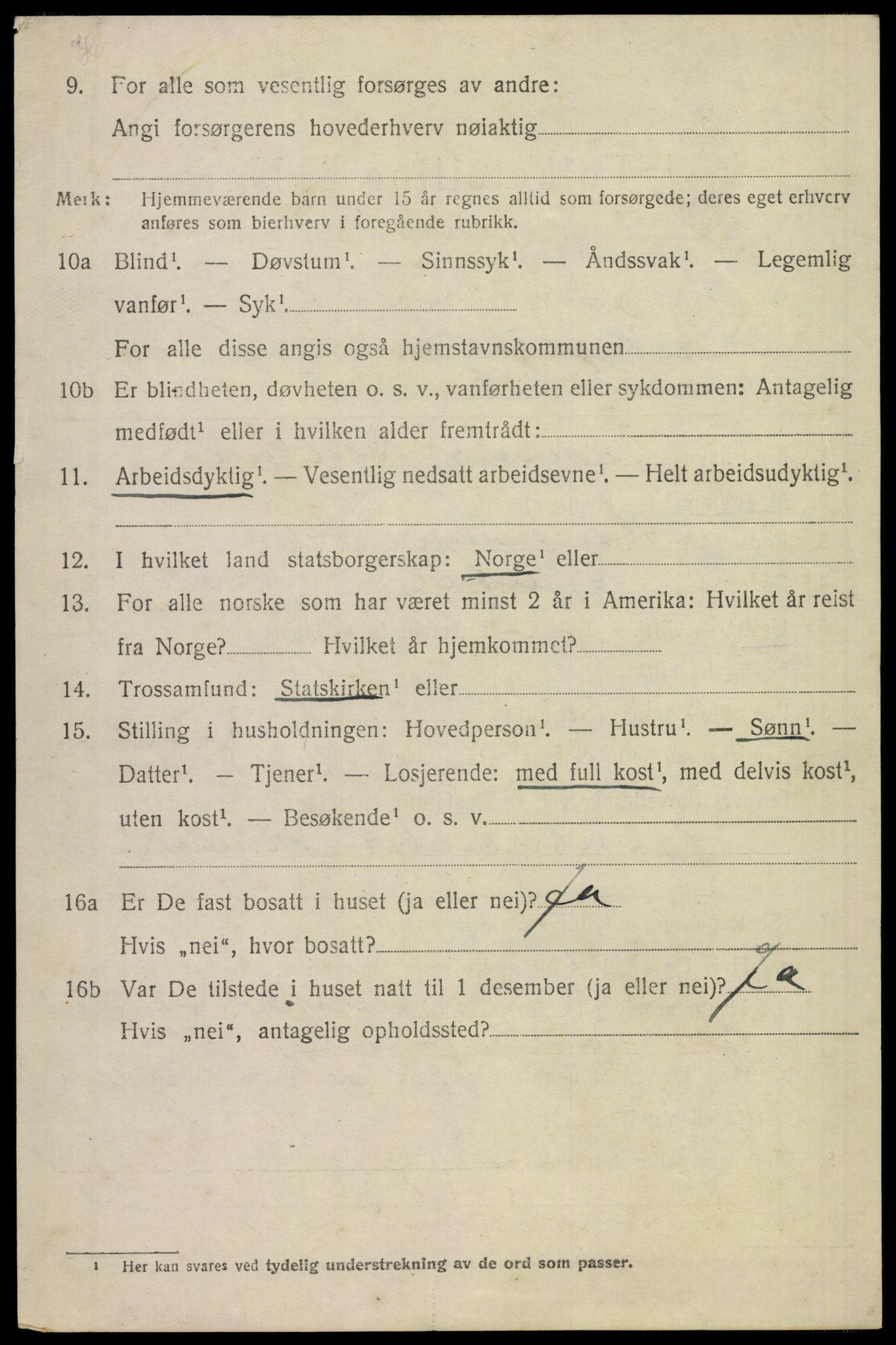 SAST, 1920 census for Gjesdal, 1920, p. 2123