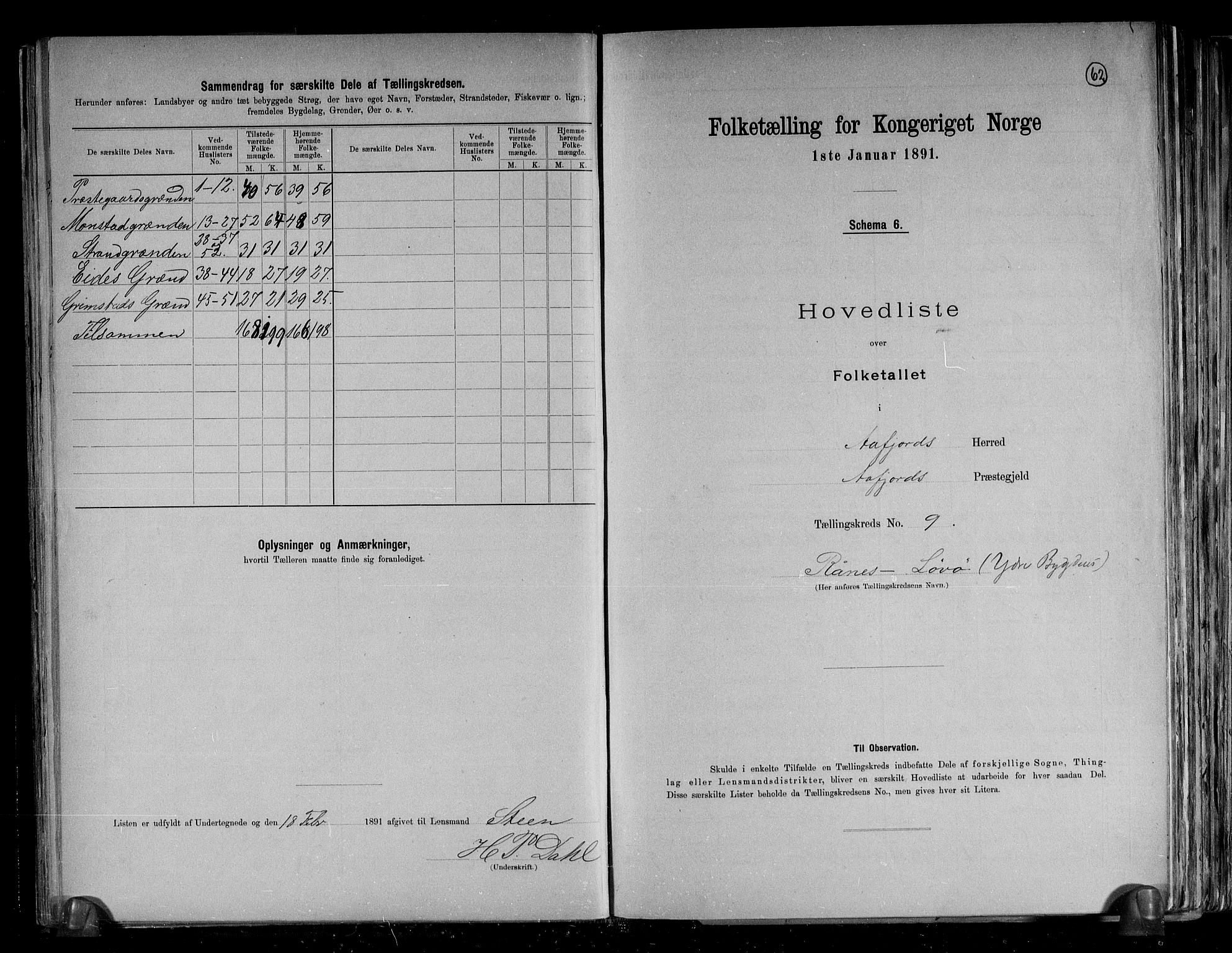 RA, 1891 census for 1630 Åfjord, 1891, p. 23