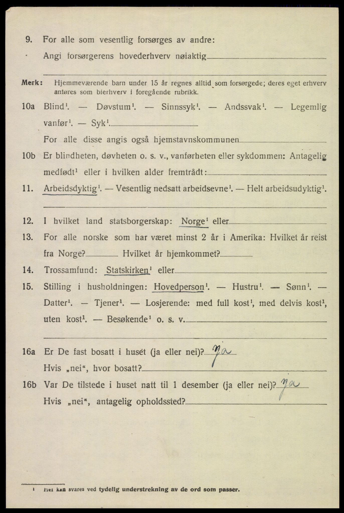 SAK, 1920 census for Bakke, 1920, p. 2223