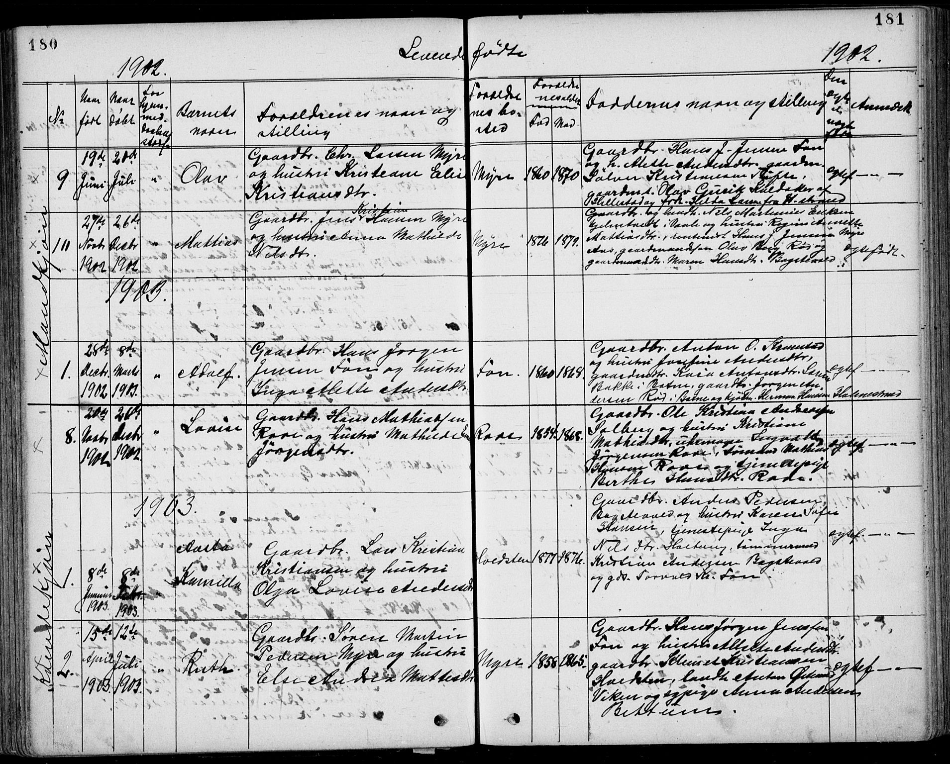 Ramnes kirkebøker, SAKO/A-314/G/Gb/L0001: Parish register (copy) no. II 1, 1869-1904, p. 180-181