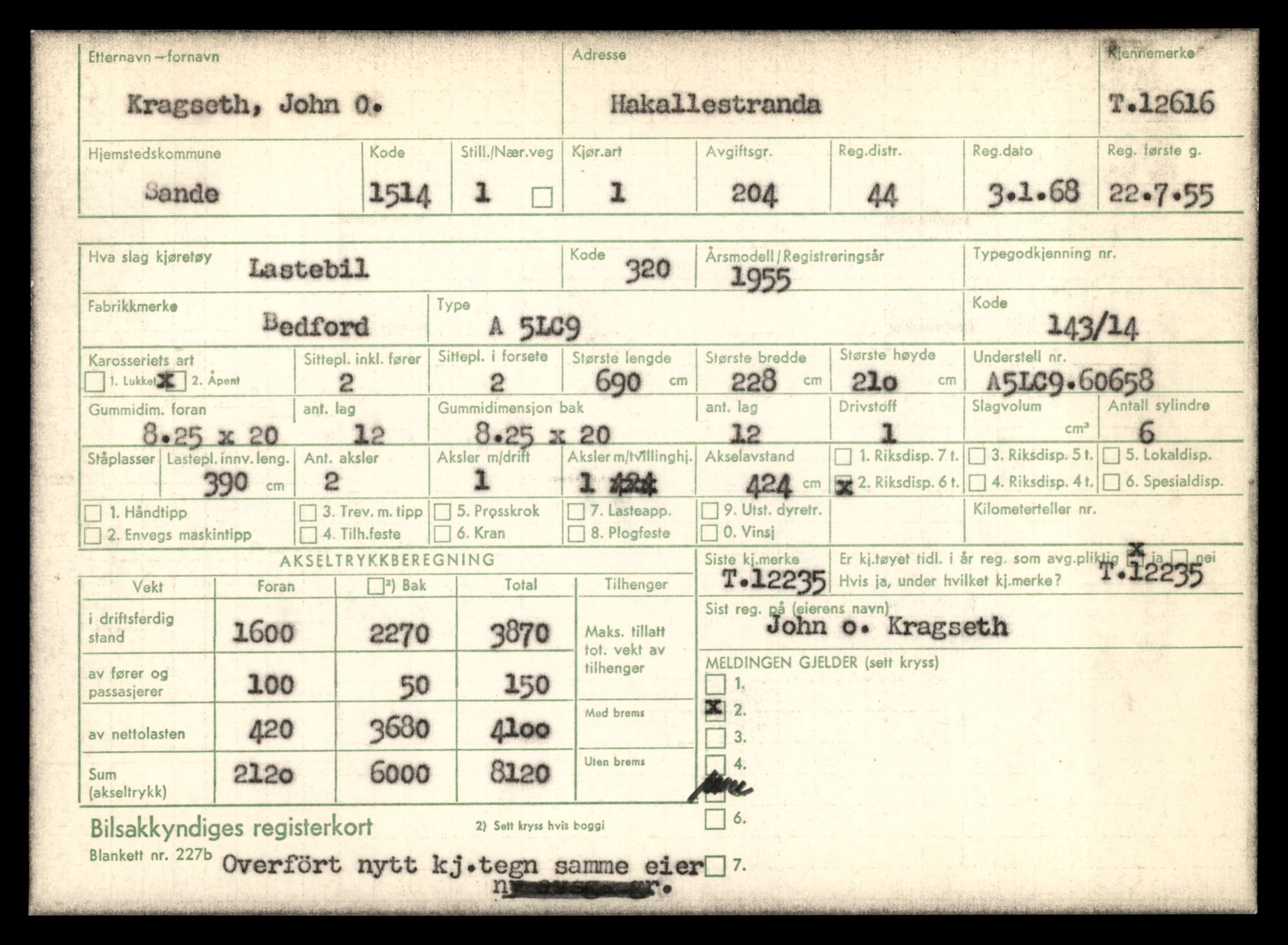 Møre og Romsdal vegkontor - Ålesund trafikkstasjon, AV/SAT-A-4099/F/Fe/L0034: Registreringskort for kjøretøy T 12500 - T 12652, 1927-1998, p. 2233