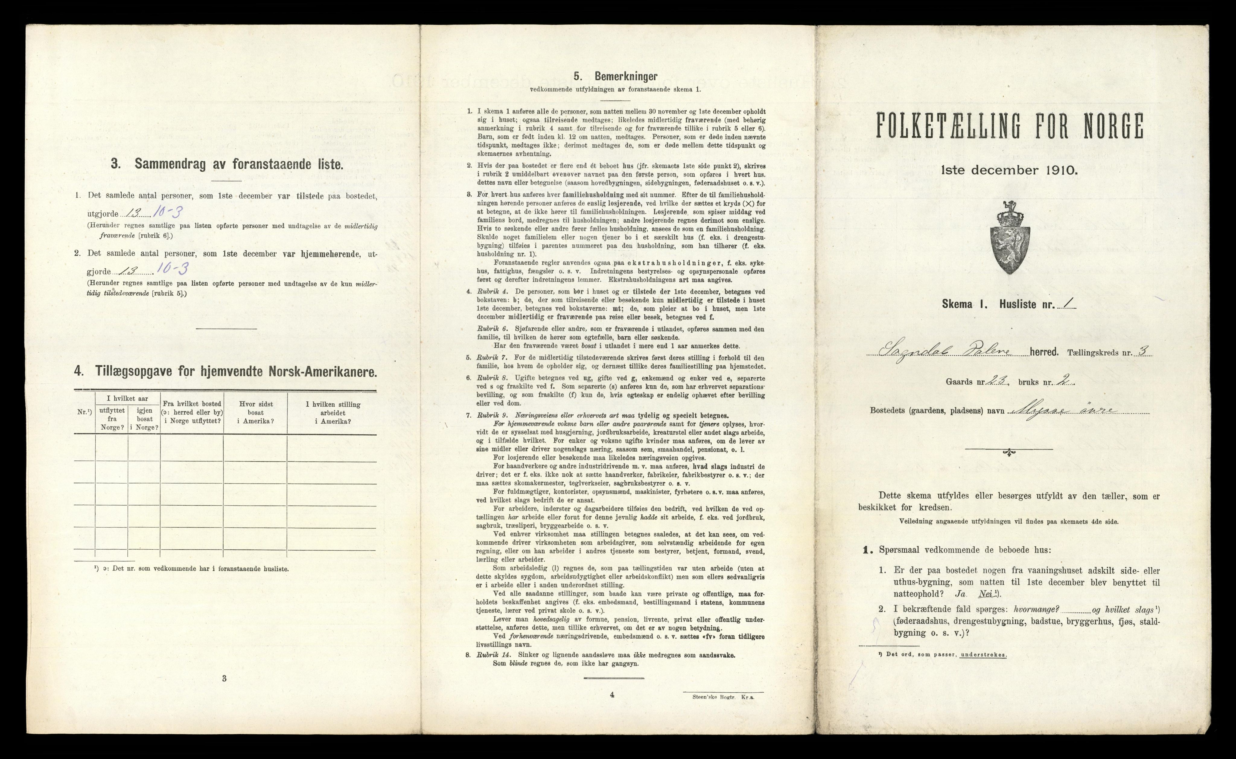 RA, 1910 census for Sokndal, 1910, p. 186