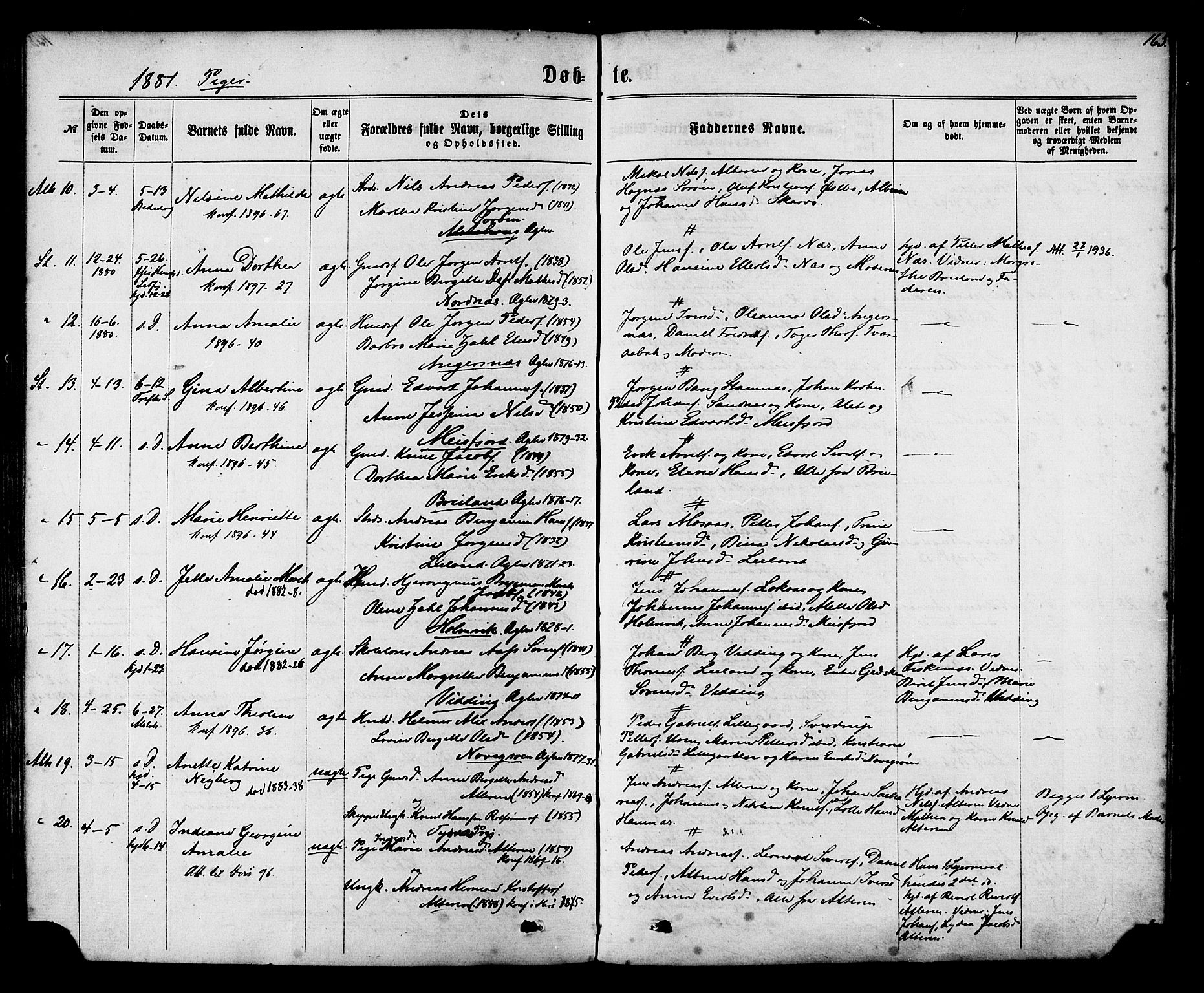 Ministerialprotokoller, klokkerbøker og fødselsregistre - Nordland, AV/SAT-A-1459/830/L0449: Parish register (official) no. 830A13, 1866-1886, p. 165