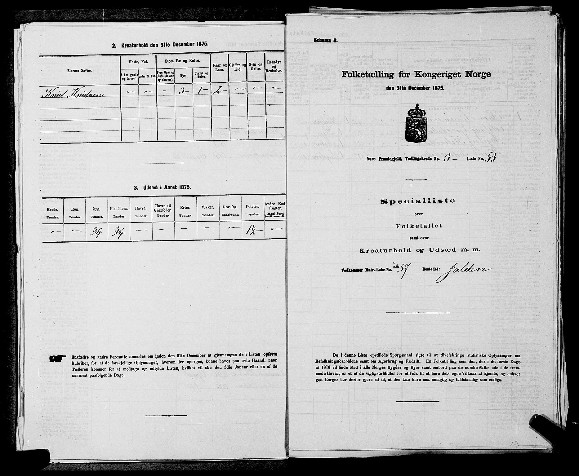 SAKO, 1875 census for 0633P Nore, 1875, p. 348