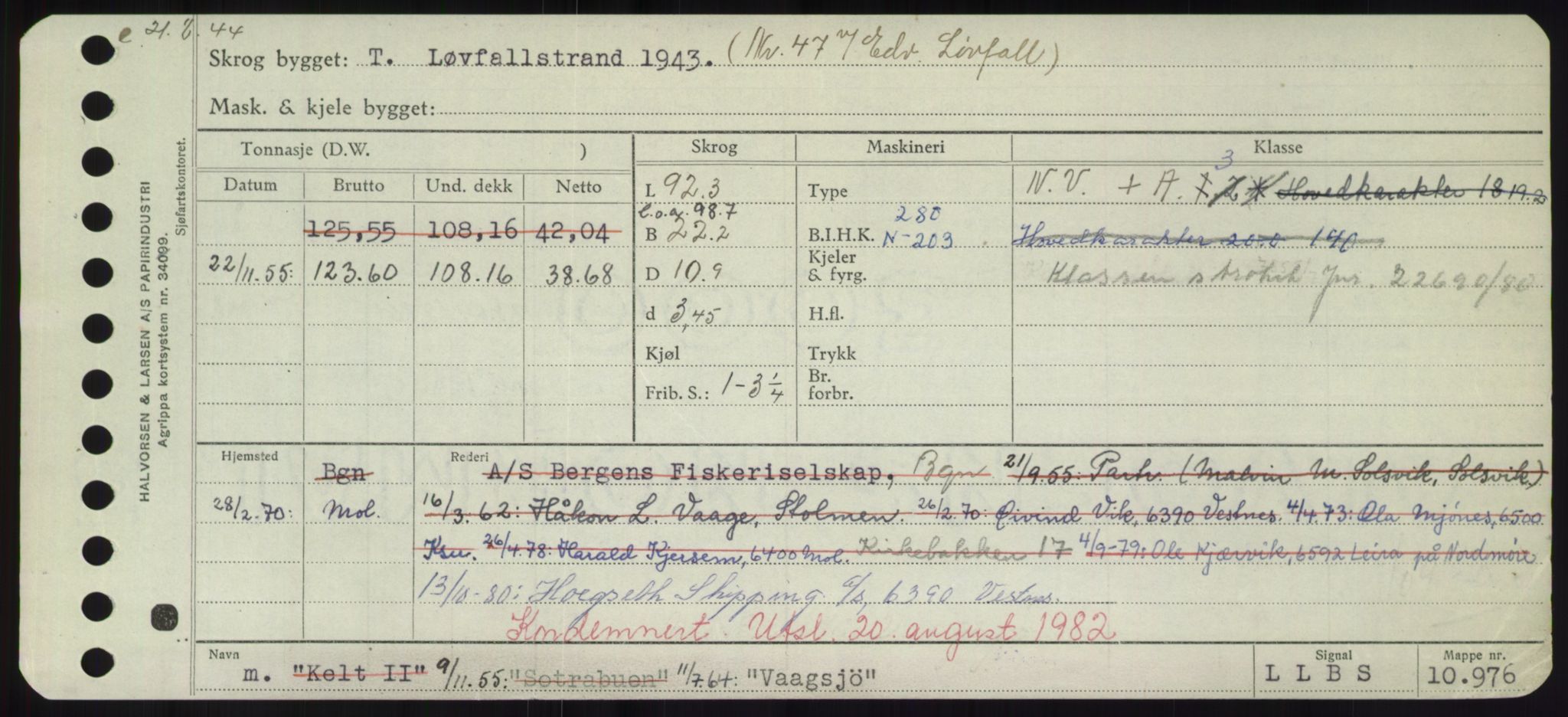 Sjøfartsdirektoratet med forløpere, Skipsmålingen, RA/S-1627/H/Hd/L0042: Fartøy, Vi-We, p. 185