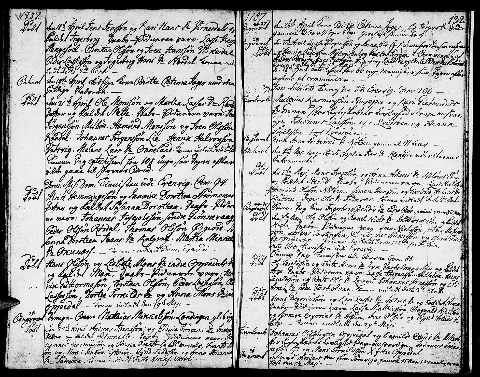 Gulen sokneprestembete, SAB/A-80201/H/Haa/Haaa/L0013: Parish register (official) no. A 13, 1776-1787, p. 132