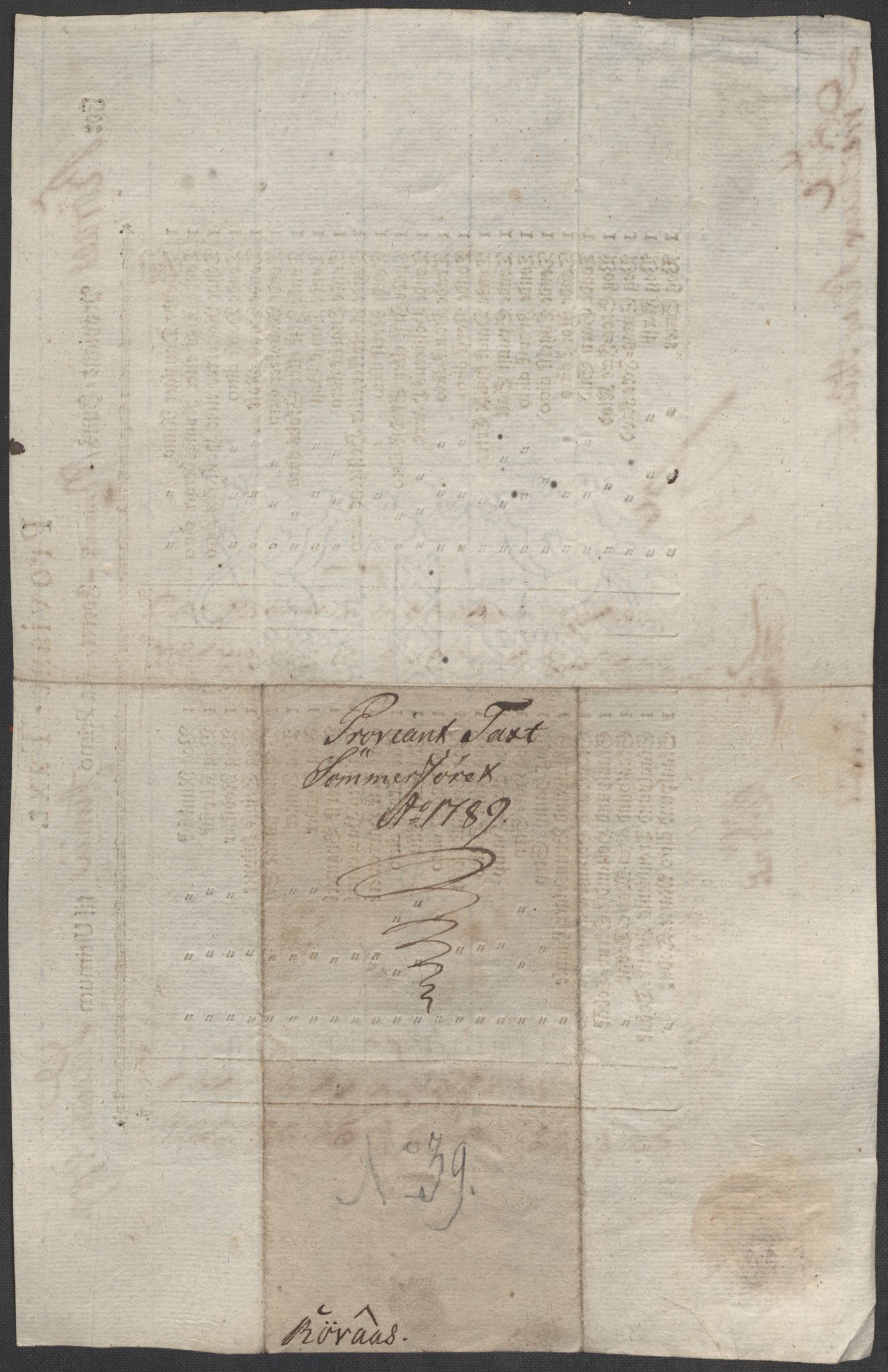 Røros kobberverk, SAT/PA-0211/1/12/L0021: 12.20.9 Provianttakster, 1765-1824, p. 101