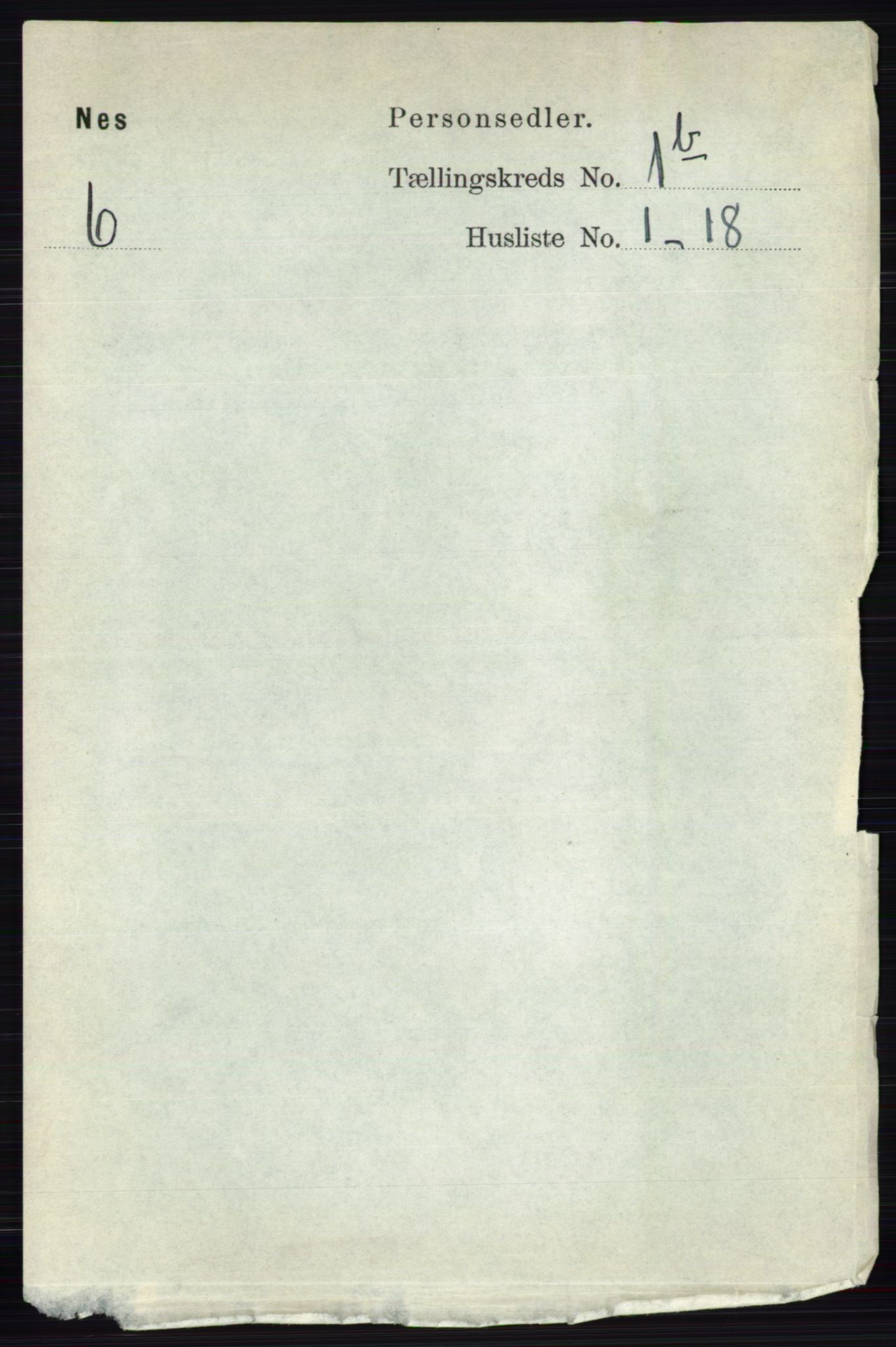 RA, 1891 census for 0236 Nes, 1891, p. 709