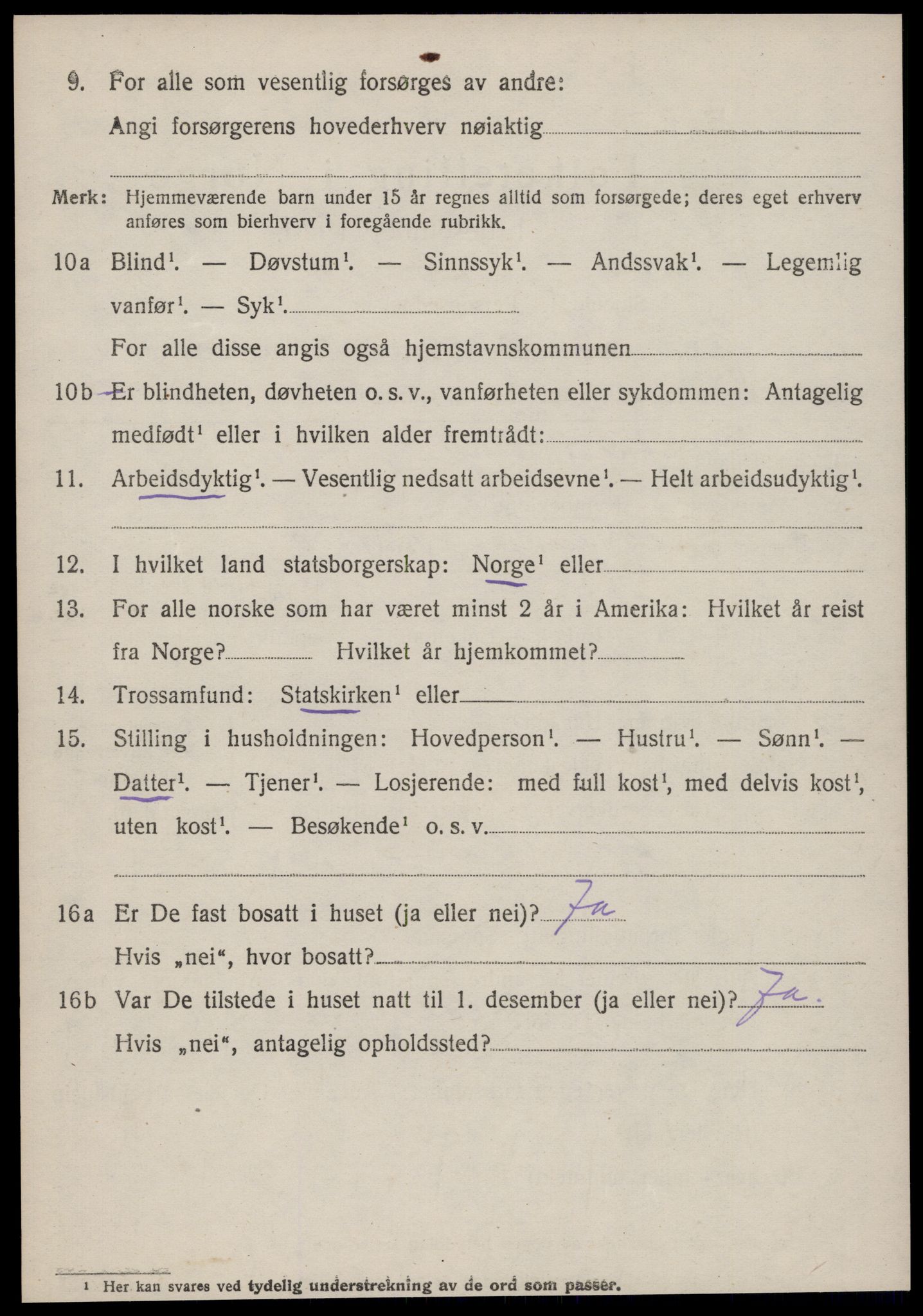 SAT, 1920 census for Giske, 1920, p. 907