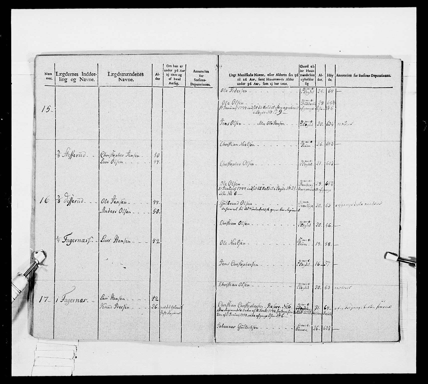 Generalitets- og kommissariatskollegiet, Det kongelige norske kommissariatskollegium, AV/RA-EA-5420/E/Eh/L0040: 1. Akershusiske nasjonale infanteriregiment, 1792-1800, p. 497