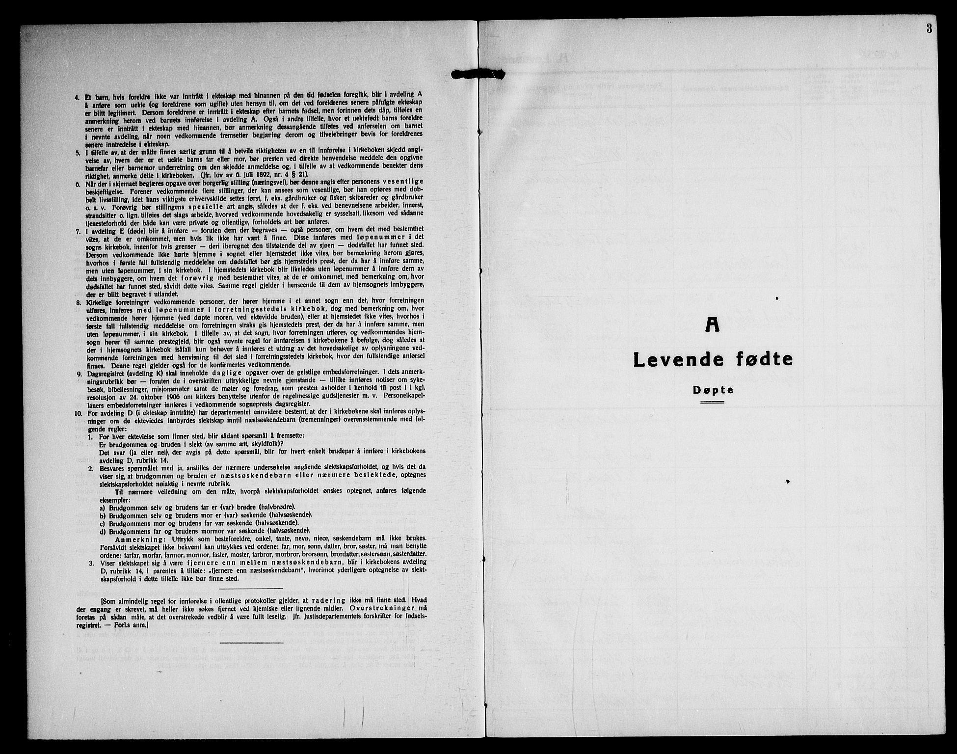Nannestad prestekontor Kirkebøker, SAO/A-10414a/G/Gb/L0003: Parish register (copy) no. II 3, 1929-1946, p. 3