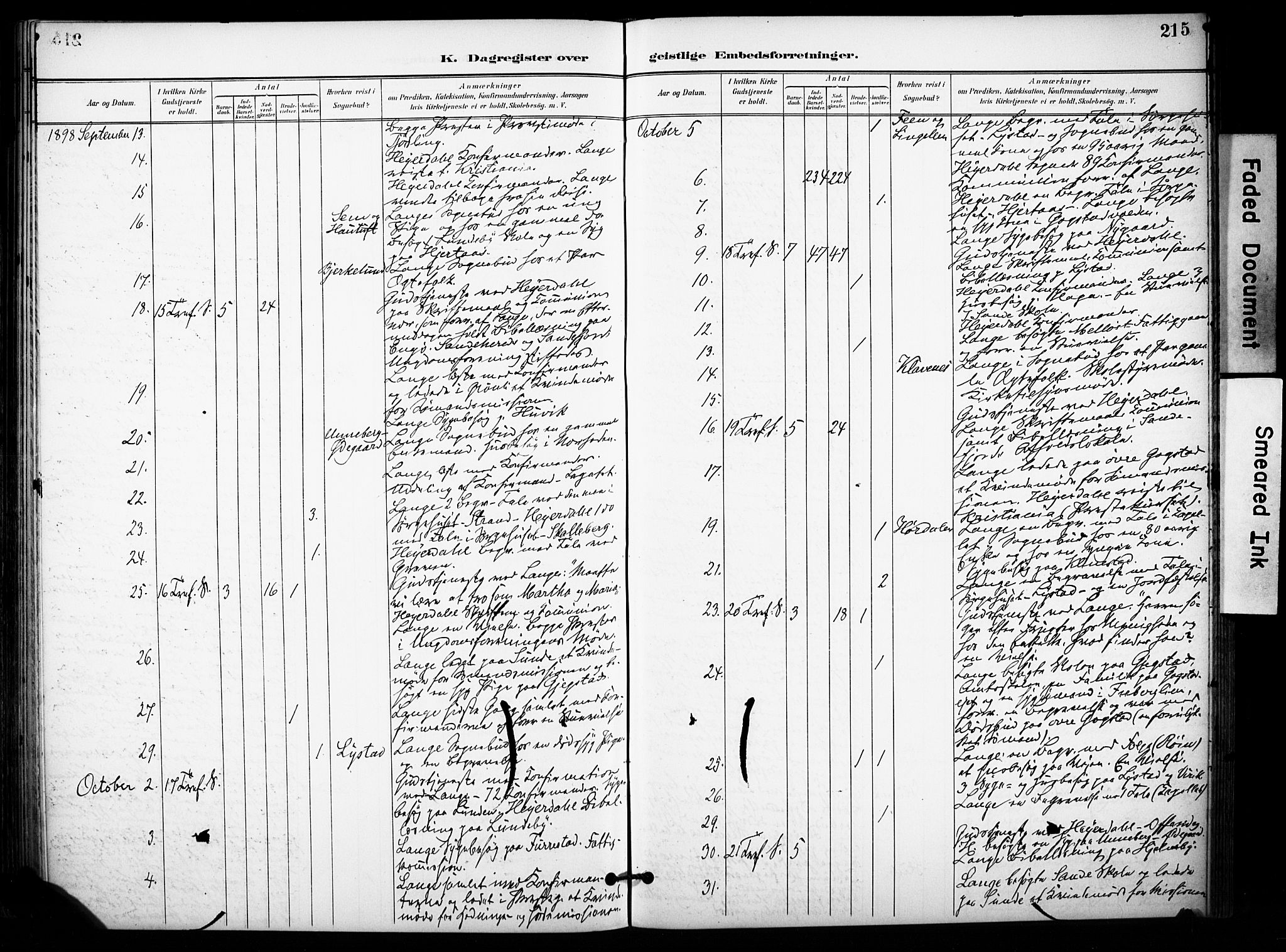 Sandar kirkebøker, AV/SAKO-A-243/F/Fa/L0015: Parish register (official) no. 15, 1896-1907, p. 215