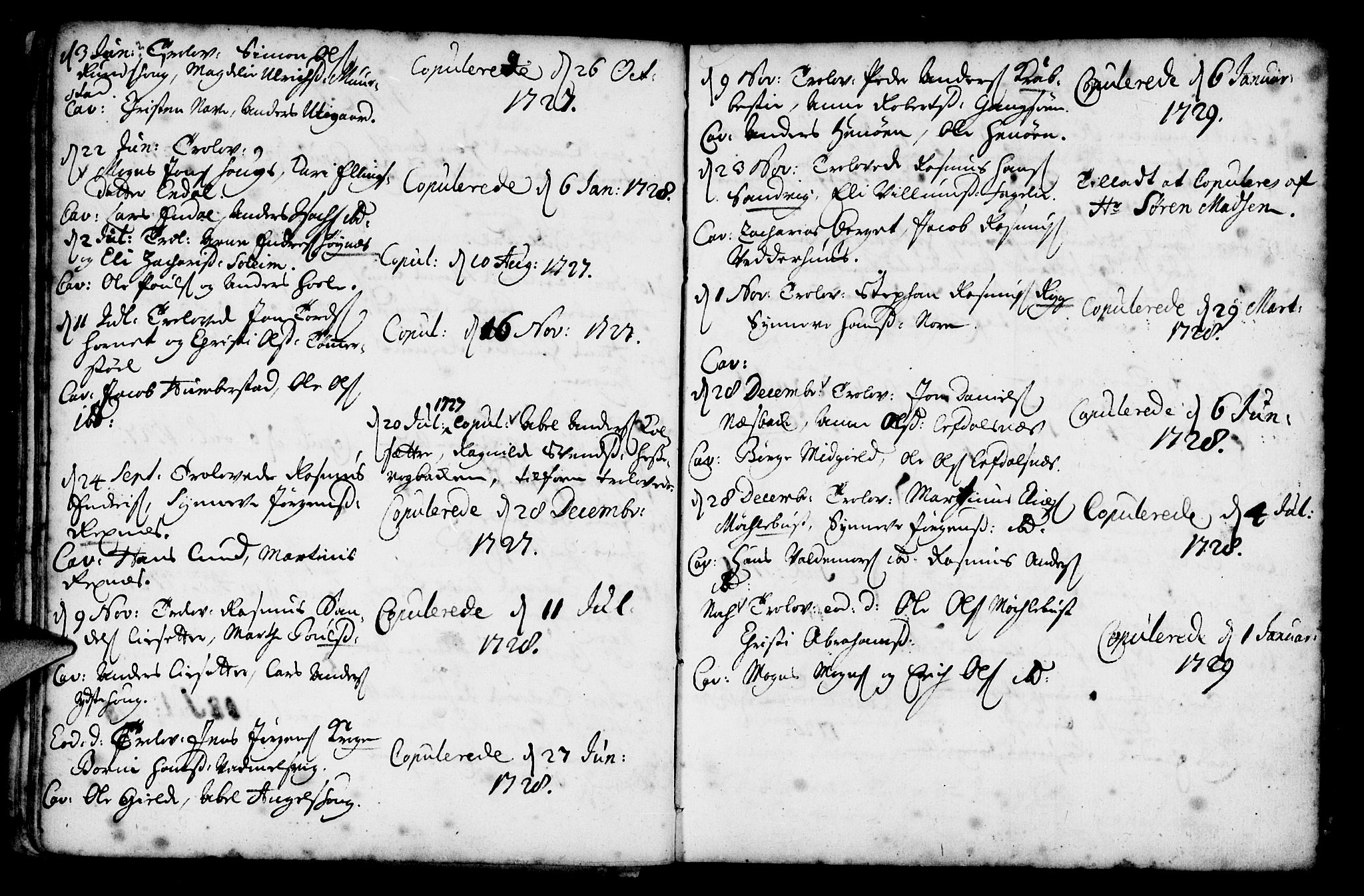 Davik sokneprestembete, SAB/A-79701/H/Haa/Haaa/L0001: Parish register (official) no. A 1, 1710-1742, p. 24