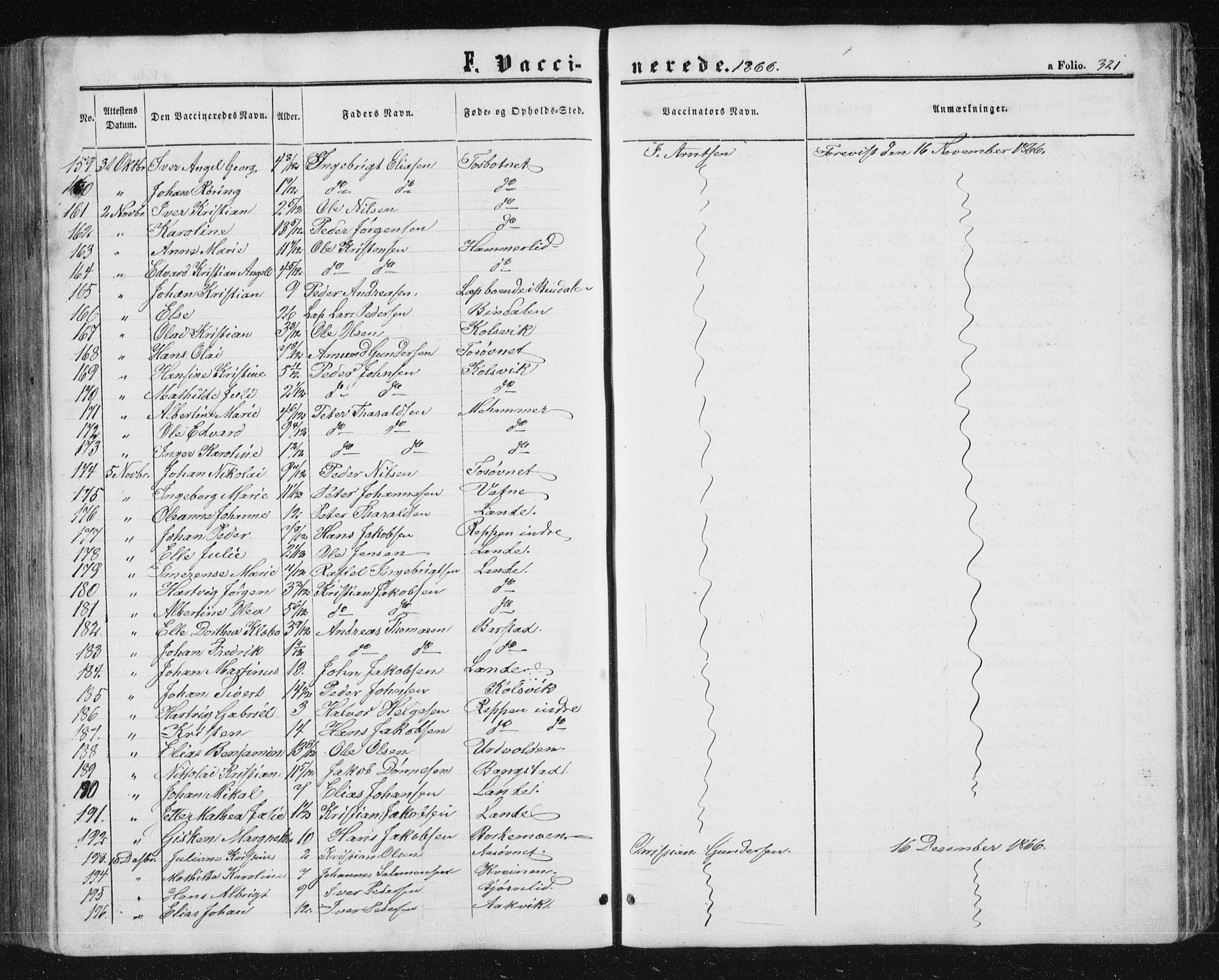 Ministerialprotokoller, klokkerbøker og fødselsregistre - Nordland, AV/SAT-A-1459/810/L0158: Parish register (copy) no. 810C02 /1, 1863-1883, p. 321