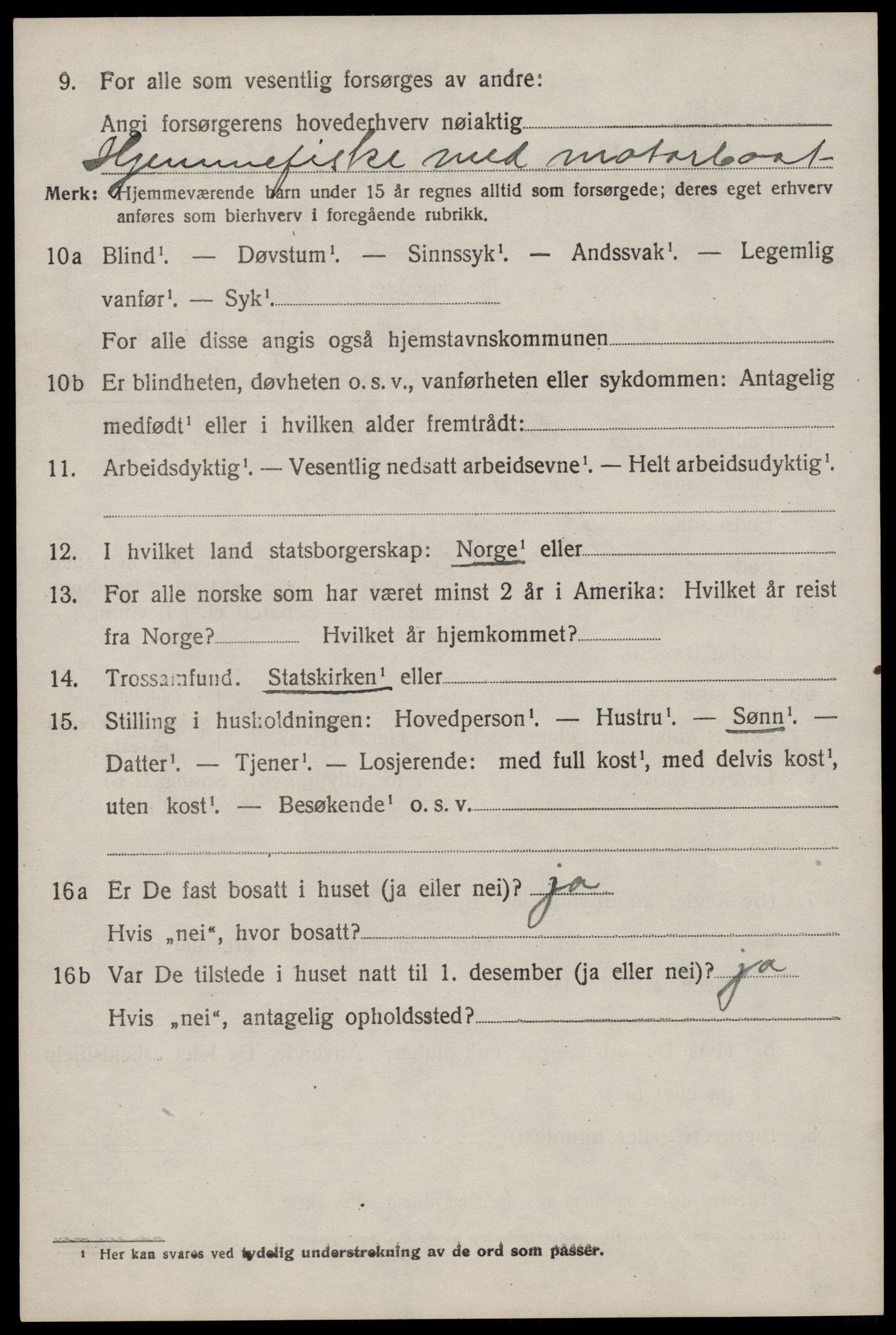 SAST, 1920 census for Mosterøy, 1920, p. 577