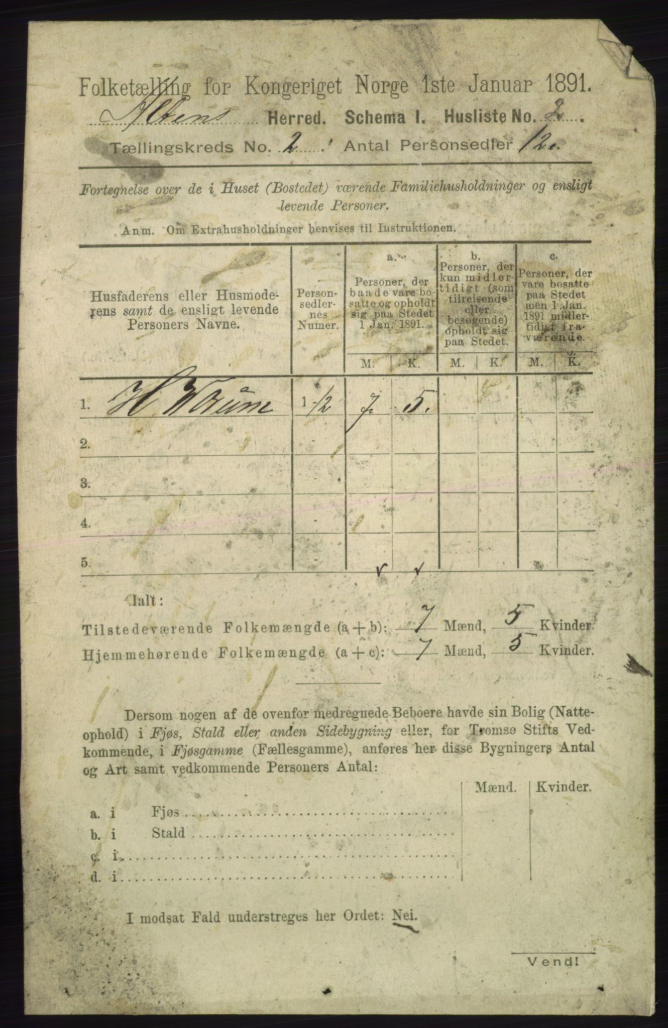 RA, 1891 census for 2012 Alta, 1891, p. 372