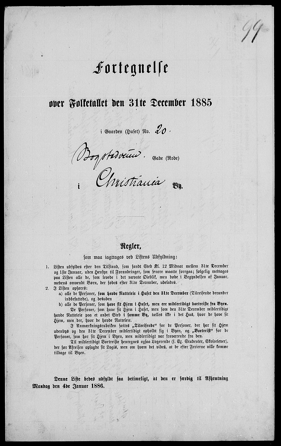 RA, 1885 census for 0301 Kristiania, 1885, p. 4989