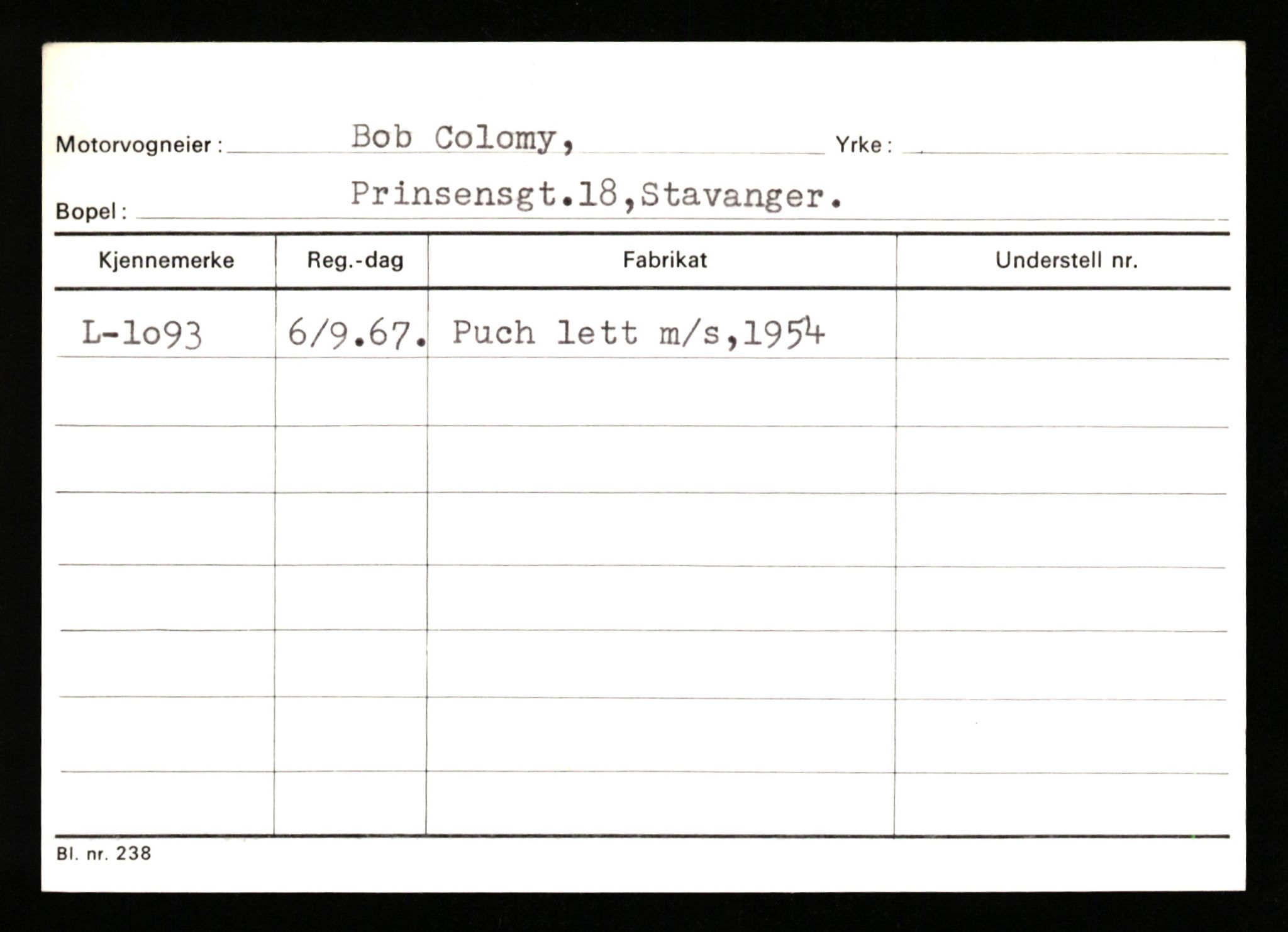 Stavanger trafikkstasjon, AV/SAST-A-101942/0/H/L0005: Bue - Dahlstrøm, 1930-1971, p. 2217