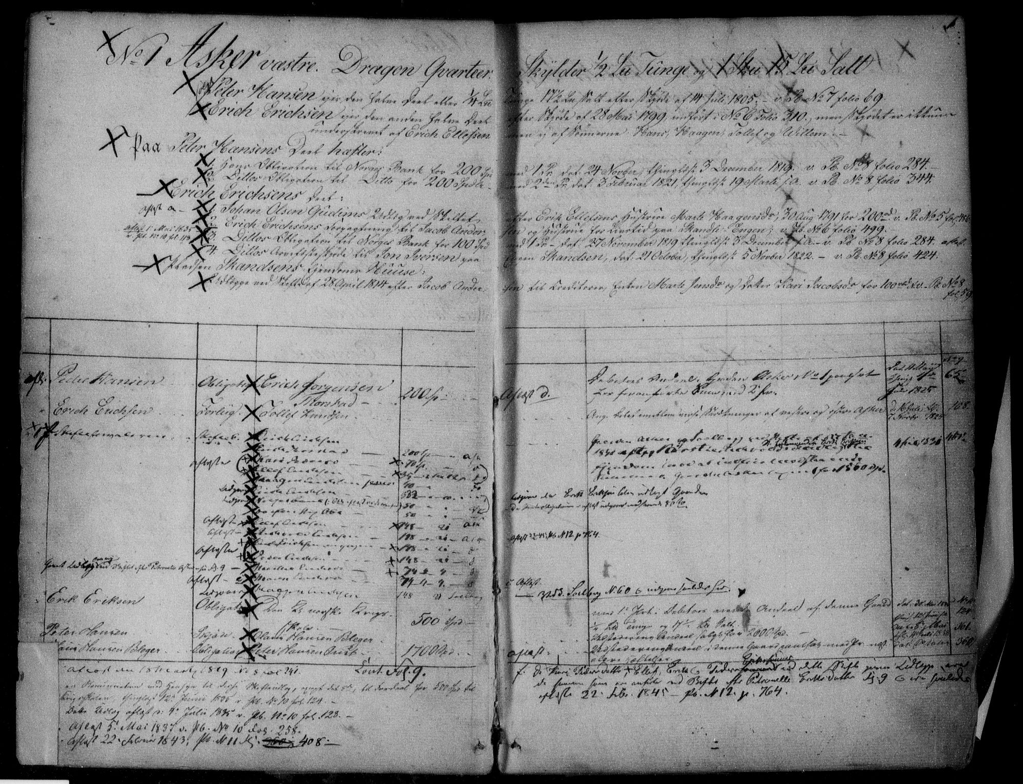 Aker sorenskriveri, SAO/A-10895/G/Ga/Gab/Gabc/L0003: Mortgage register no. III 3, 1824-1847, p. 1