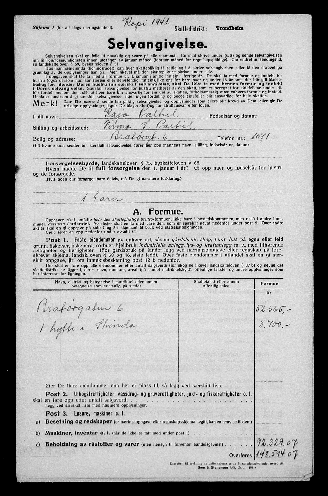 Justisdepartementet, Tilbakeføringskontoret for inndratte formuer, AV/RA-S-1564/H/Hc/Hca/L0906: --, 1945-1947, p. 415