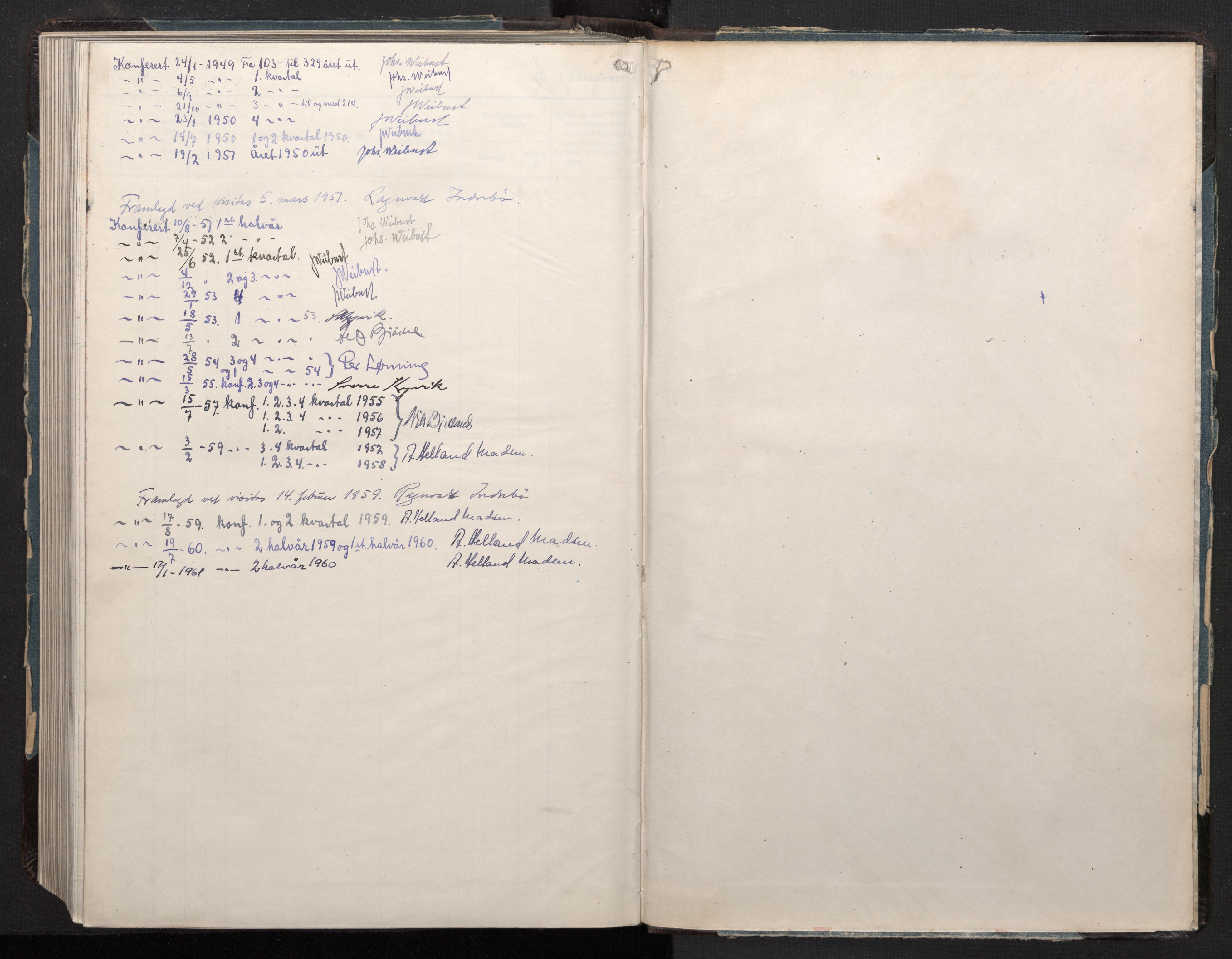 Årstad Sokneprestembete, AV/SAB-A-79301/H/Hab/L0022: Parish register (copy) no. C 4, 1948-1960, p. 300b-301a