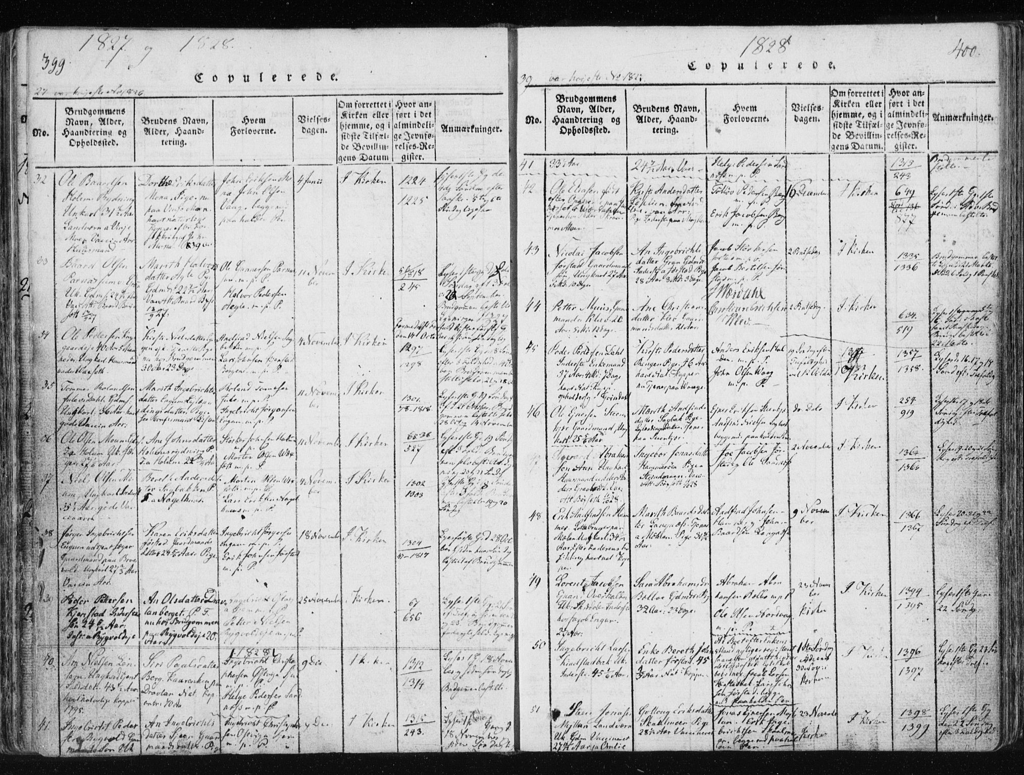 Ministerialprotokoller, klokkerbøker og fødselsregistre - Nord-Trøndelag, SAT/A-1458/749/L0469: Parish register (official) no. 749A03, 1817-1857, p. 399-400