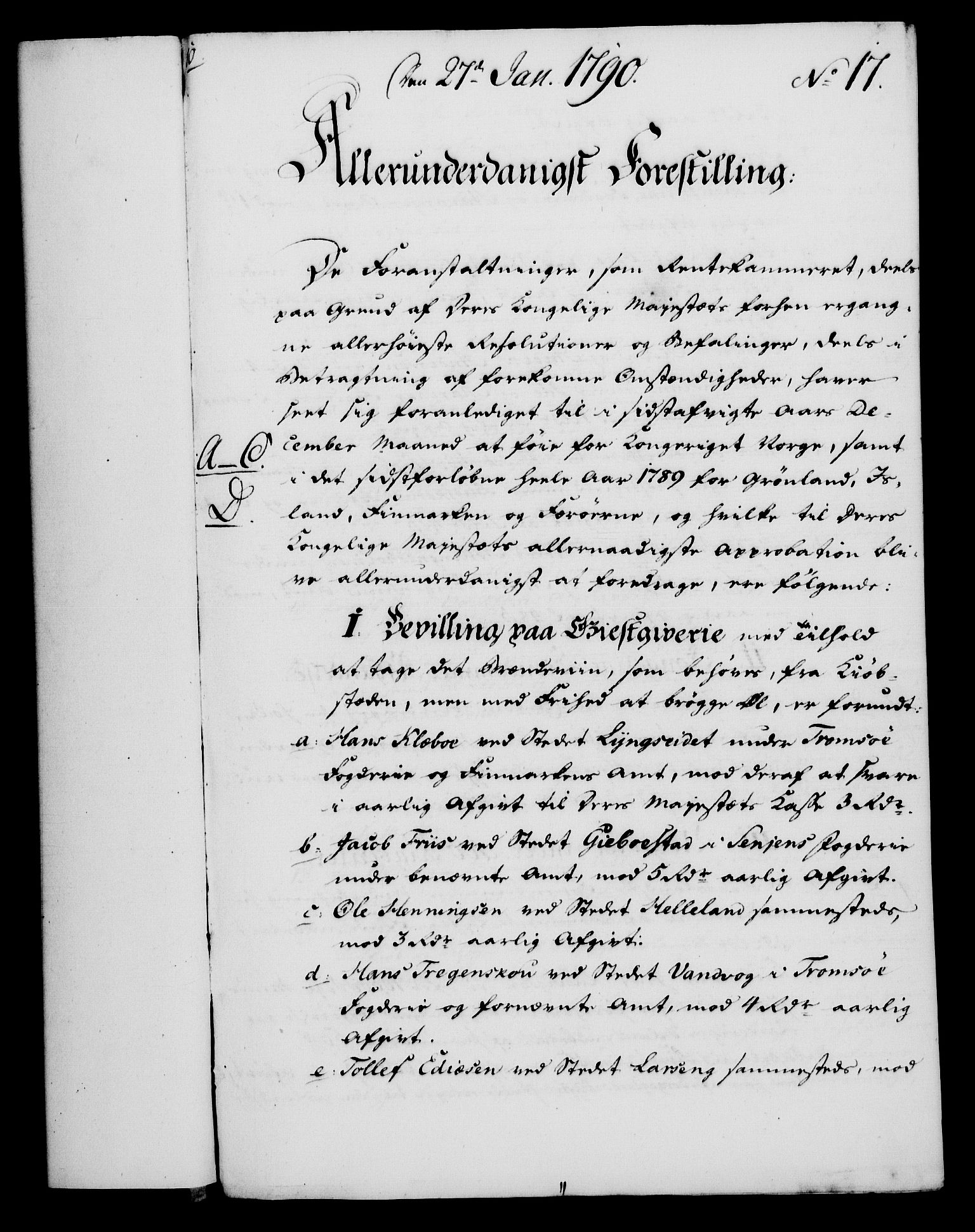 Rentekammeret, Kammerkanselliet, AV/RA-EA-3111/G/Gf/Gfa/L0072: Norsk relasjons- og resolusjonsprotokoll (merket RK 52.72), 1790, p. 111