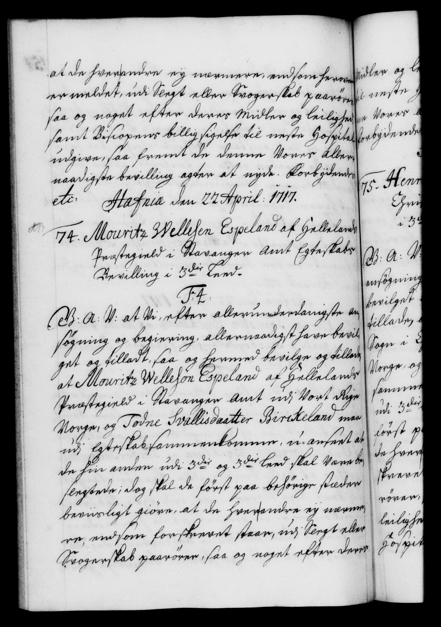 Danske Kanselli 1572-1799, AV/RA-EA-3023/F/Fc/Fca/Fcaa/L0022: Norske registre, 1716-1719, p. 154b