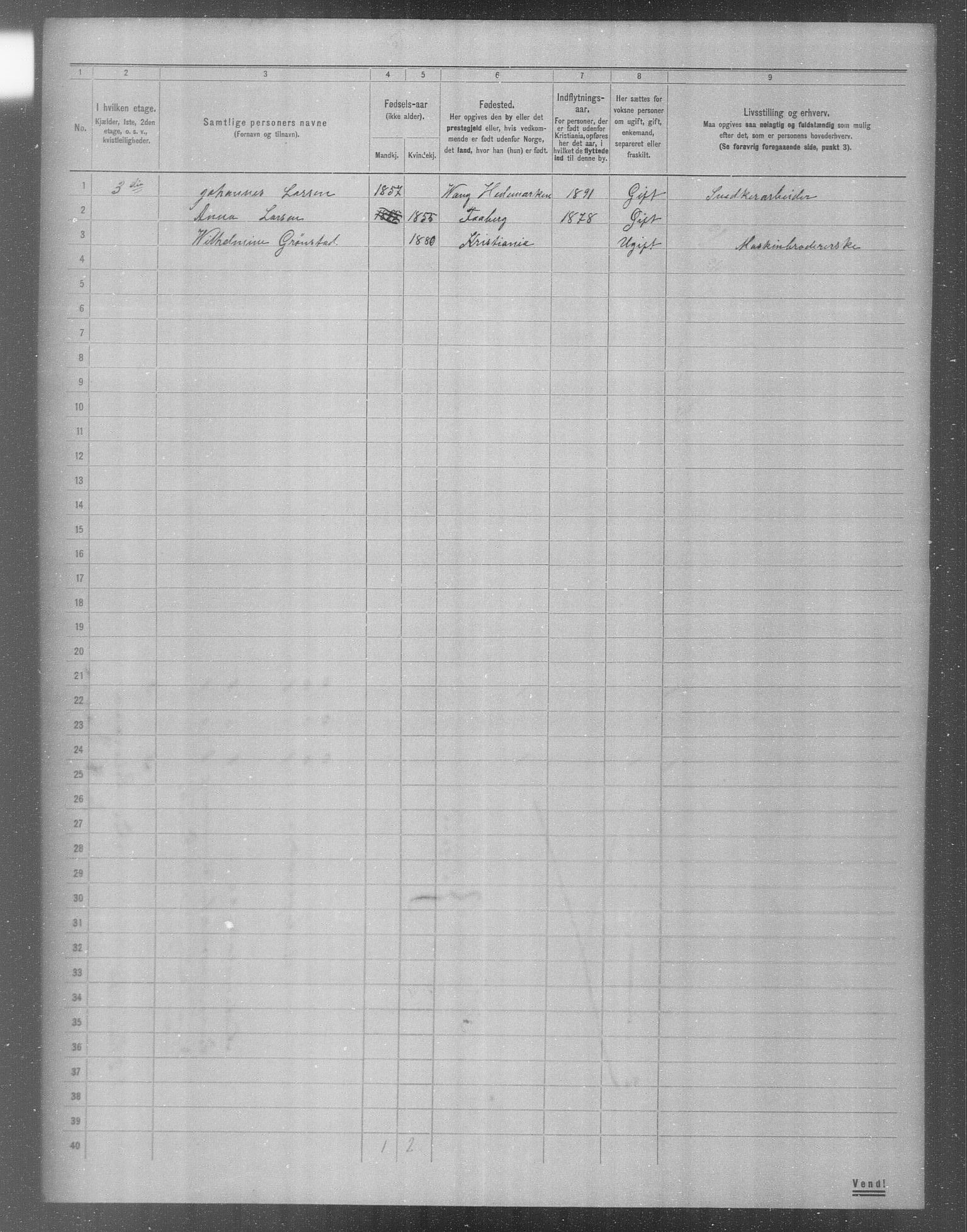 OBA, Municipal Census 1904 for Kristiania, 1904, p. 11217