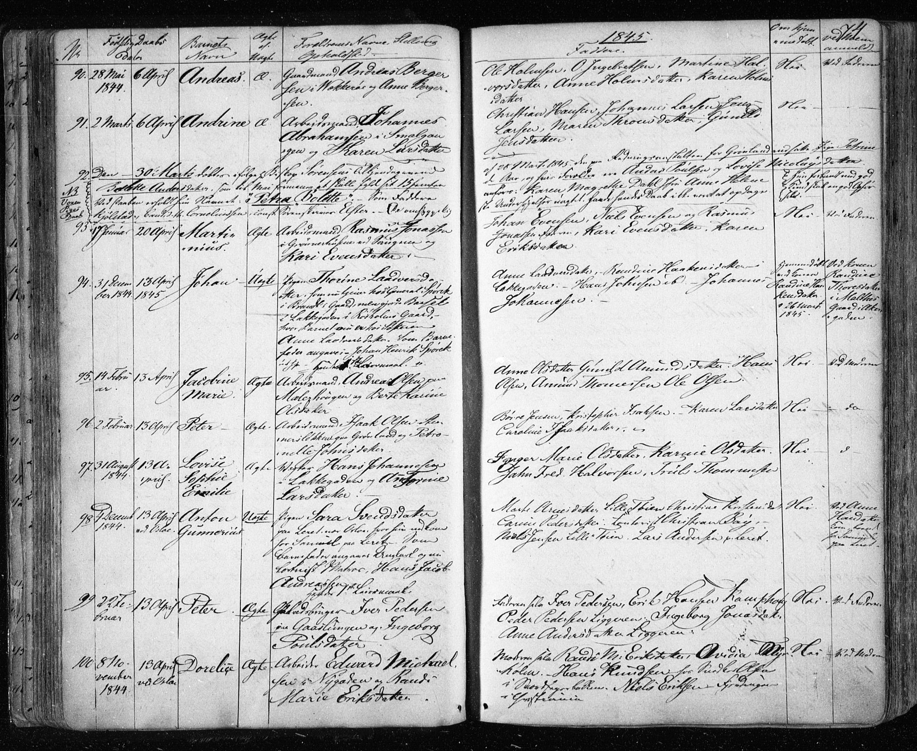 Aker prestekontor kirkebøker, SAO/A-10861/F/L0019: Parish register (official) no. 19, 1842-1852, p. 74