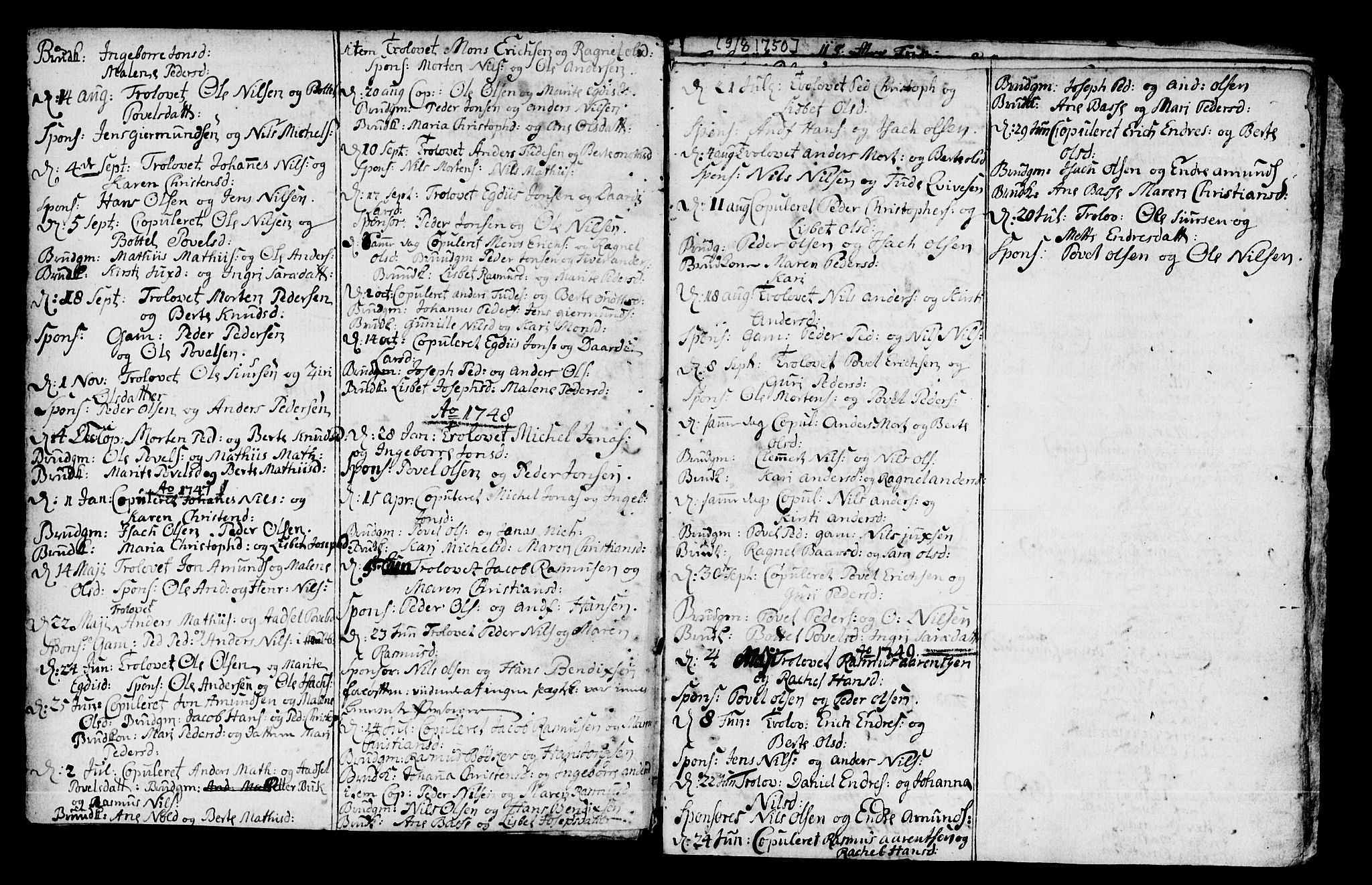 Hammerfest sokneprestkontor, SATØ/S-1347/H/Ha/L0001.kirke: Parish register (official) no. 1, 1743-1751, p. 2