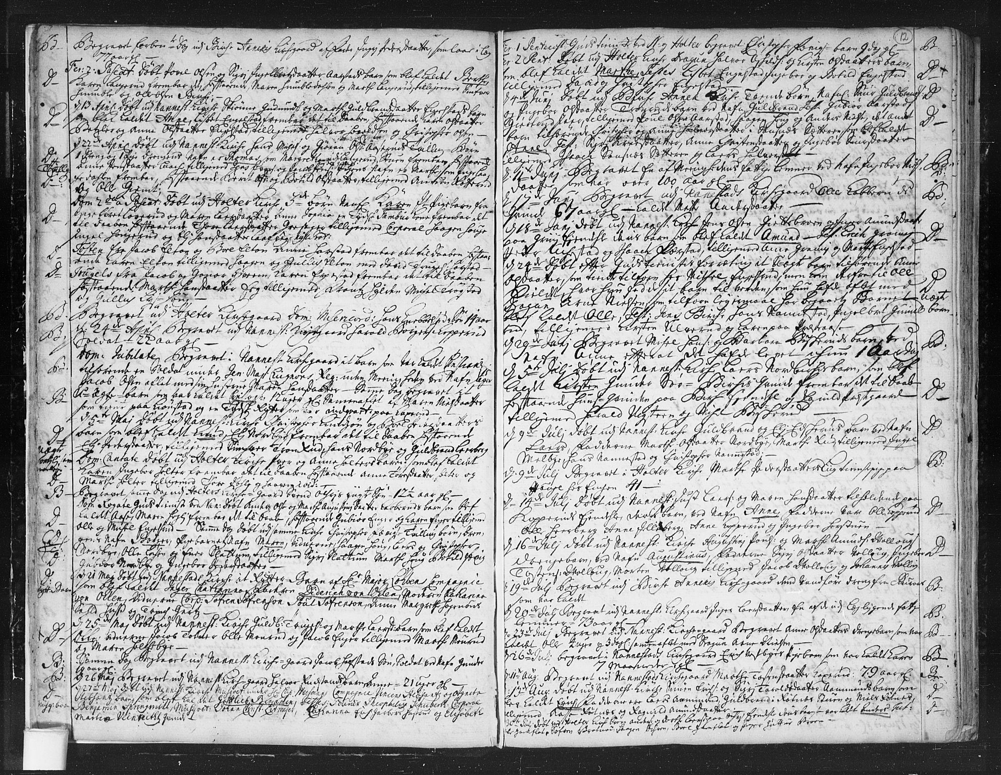Nannestad prestekontor Kirkebøker, AV/SAO-A-10414a/F/Fa/L0003: Parish register (official) no. I 3, 1716-1729, p. 12