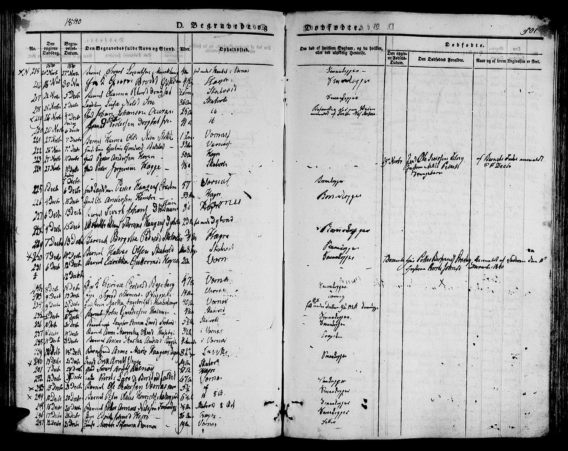 Ministerialprotokoller, klokkerbøker og fødselsregistre - Nord-Trøndelag, SAT/A-1458/709/L0072: Parish register (official) no. 709A12, 1833-1844, p. 501