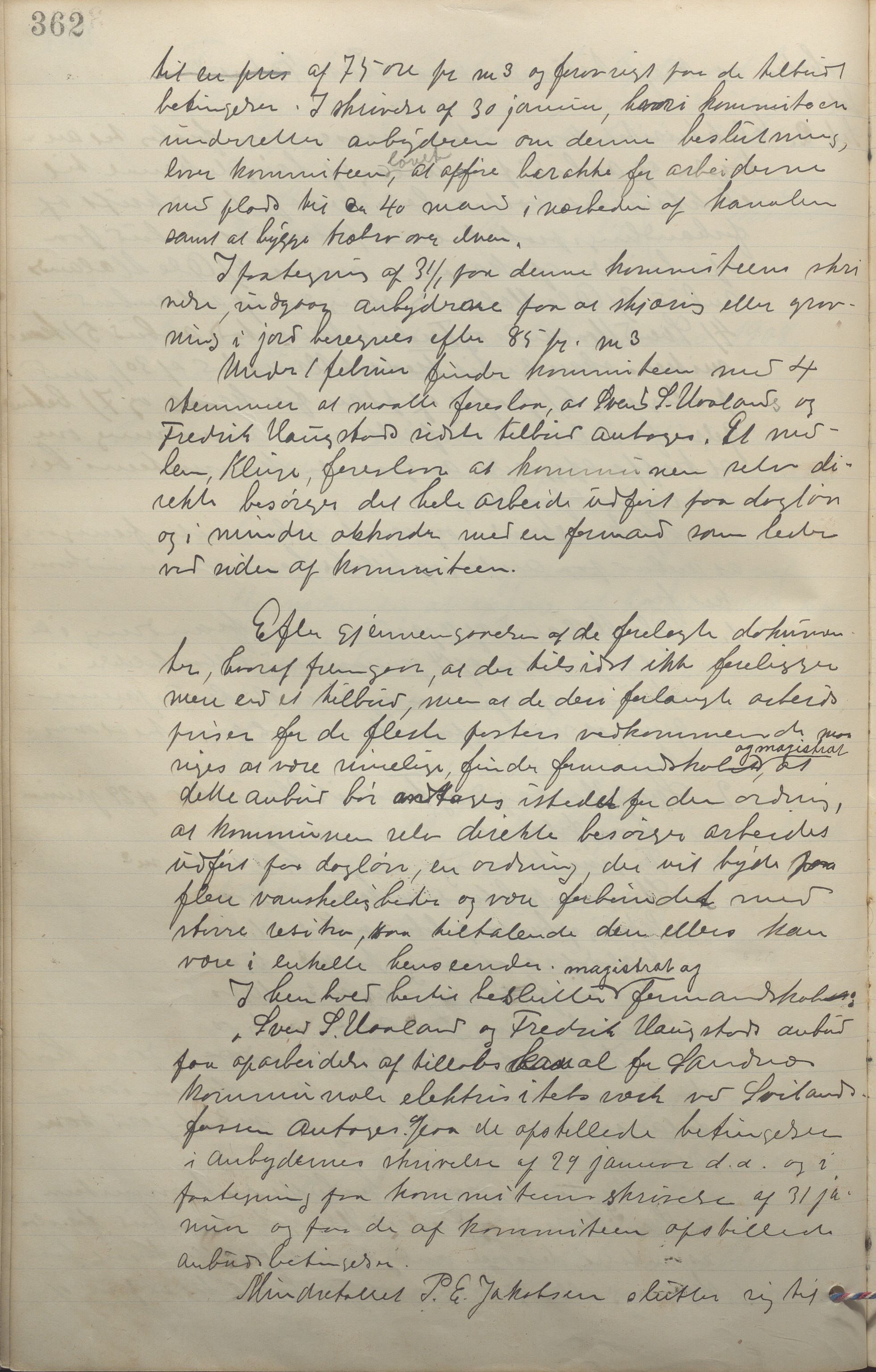 Sandnes kommune - Formannskapet og Bystyret, IKAR/K-100188/Aa/L0006: Møtebok, 1902-1909, p. 362