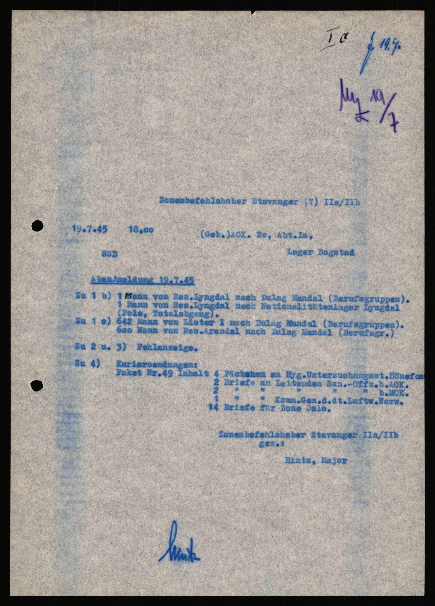 Deutscher Oberbefehlshaber Norwegen (DOBN), AV/RA-RAFA-2197/D/Dl/L0119: DB Zone Stavanger Abt. Ic, 1945, p. 336