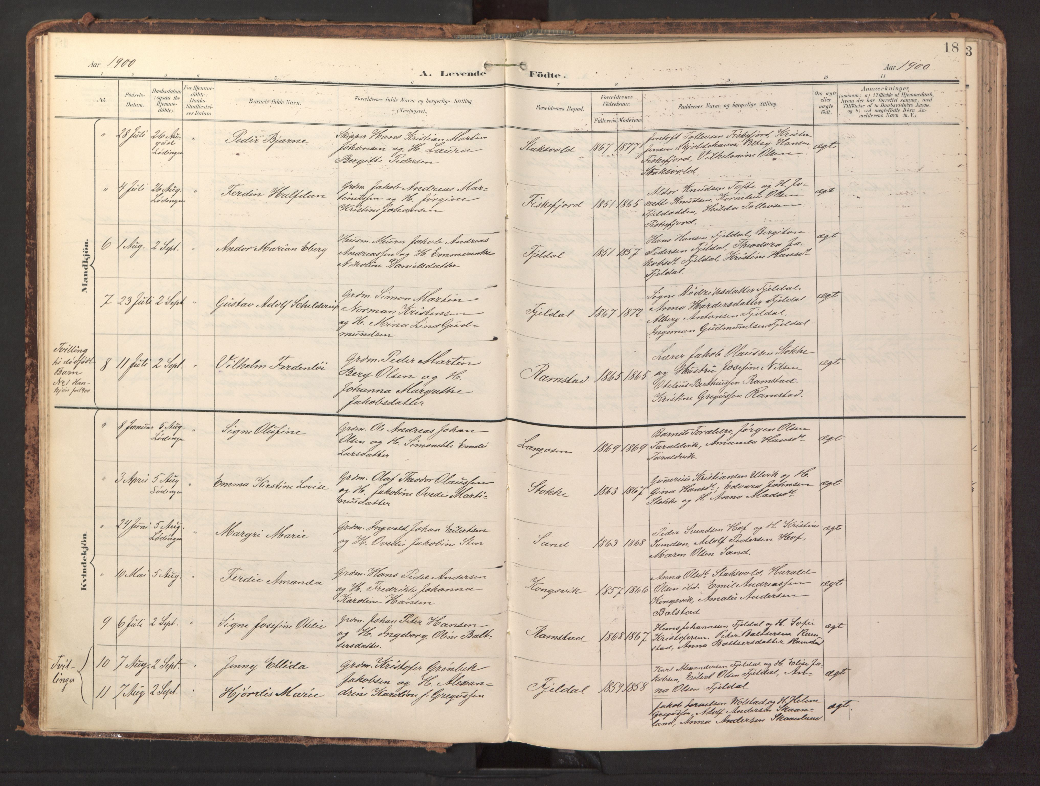 Ministerialprotokoller, klokkerbøker og fødselsregistre - Nordland, AV/SAT-A-1459/865/L0926: Parish register (official) no. 865A04, 1897-1912, p. 18