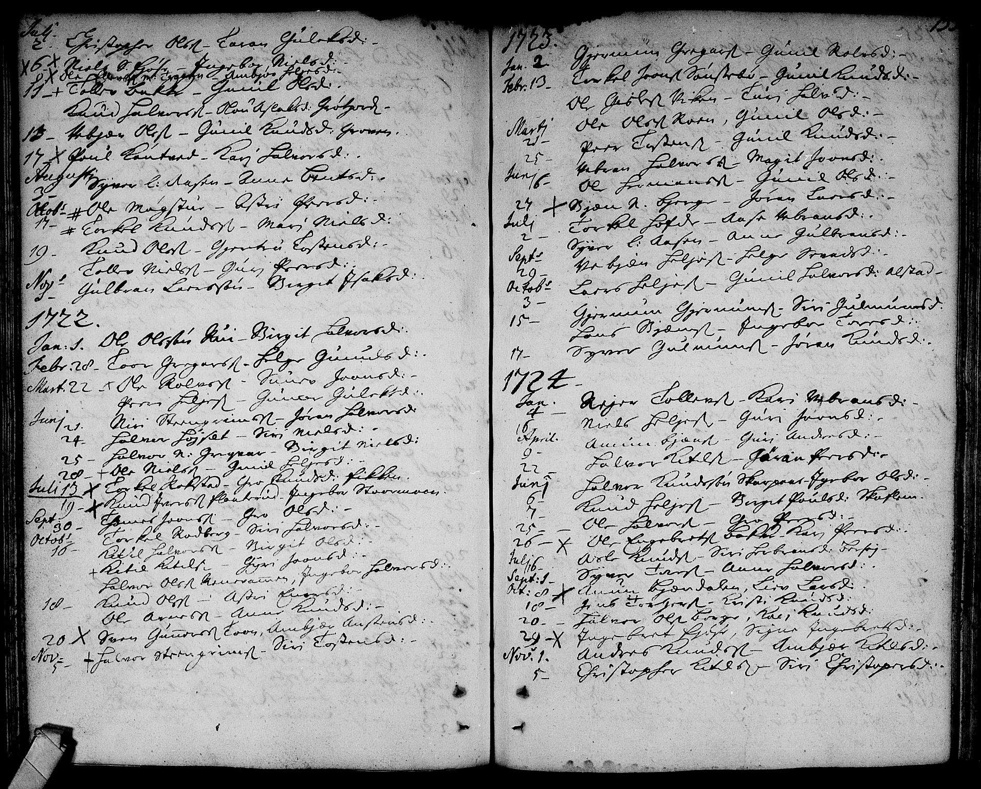 Rollag kirkebøker, SAKO/A-240/F/Fa/L0002: Parish register (official) no. I 2, 1714-1742, p. 133