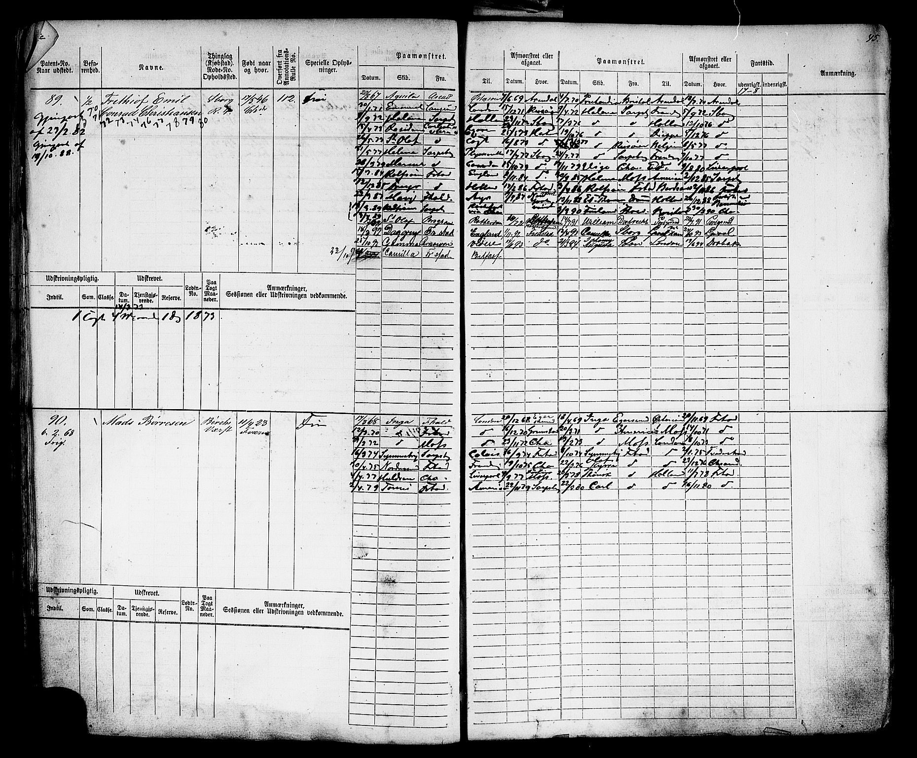 Sarpsborg mønstringskontor, AV/SAO-A-10569c/F/Fc/Fcb/L0004: Hovedrulle, 1868-1881, p. 48