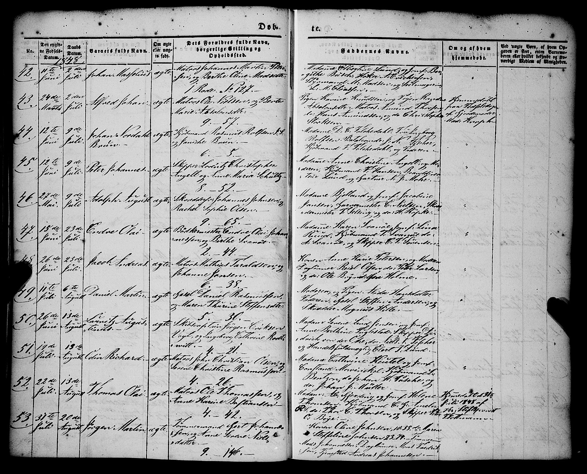 Nykirken Sokneprestembete, AV/SAB-A-77101/H/Haa/L0014: Parish register (official) no. B 1, 1844-1858, p. 37