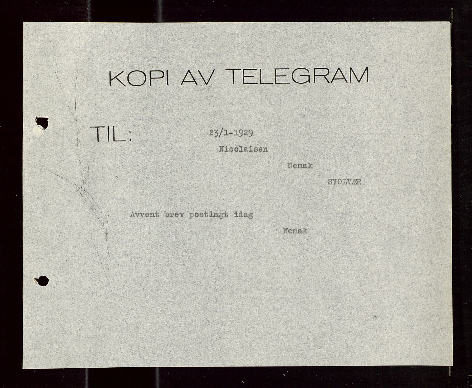 Pa 1521 - A/S Norske Shell, AV/SAST-A-101915/E/Ea/Eaa/L0018: Sjefskorrespondanse, 1929, p. 302