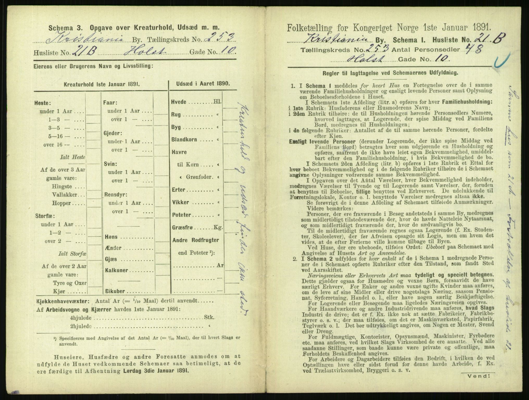 RA, 1891 census for 0301 Kristiania, 1891, p. 153704