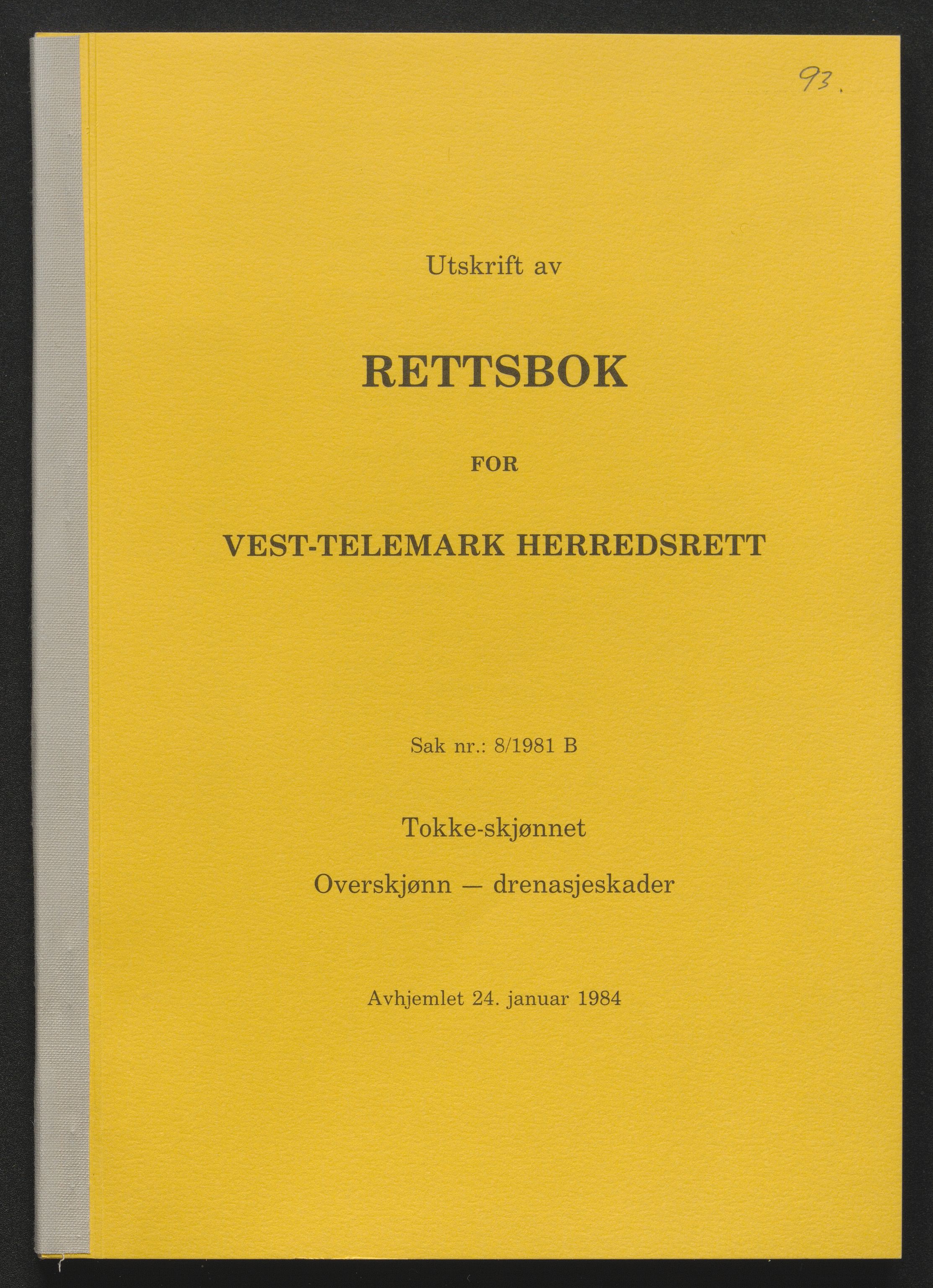 Vest-Telemark sorenskriveri, AV/SAKO-A-134/F/Fo/Foc/L0003: Tokke og Vinjevassdraget rettsbøker, 1973-1984, p. 440