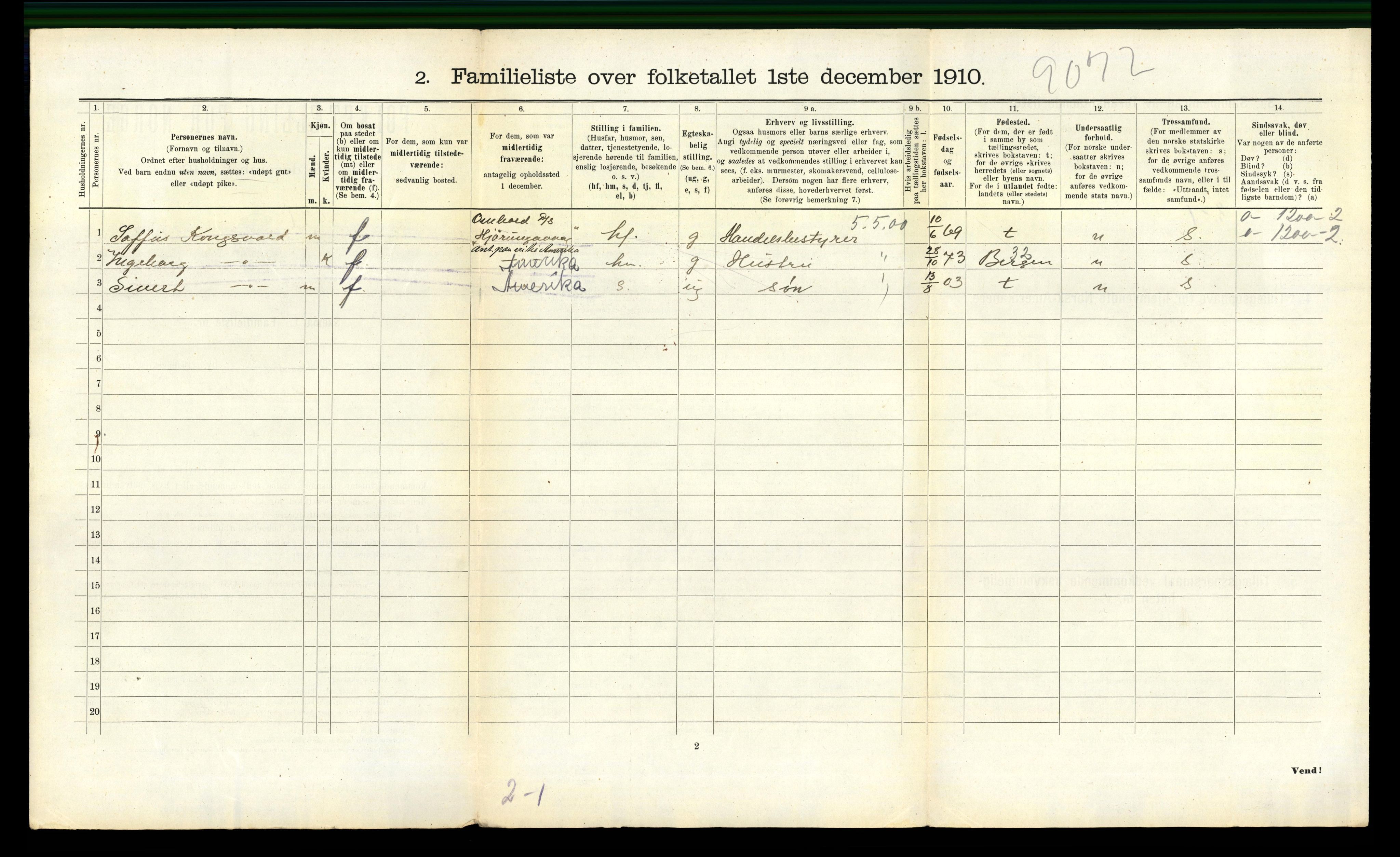 RA, 1910 census for Ålesund, 1910, p. 5204