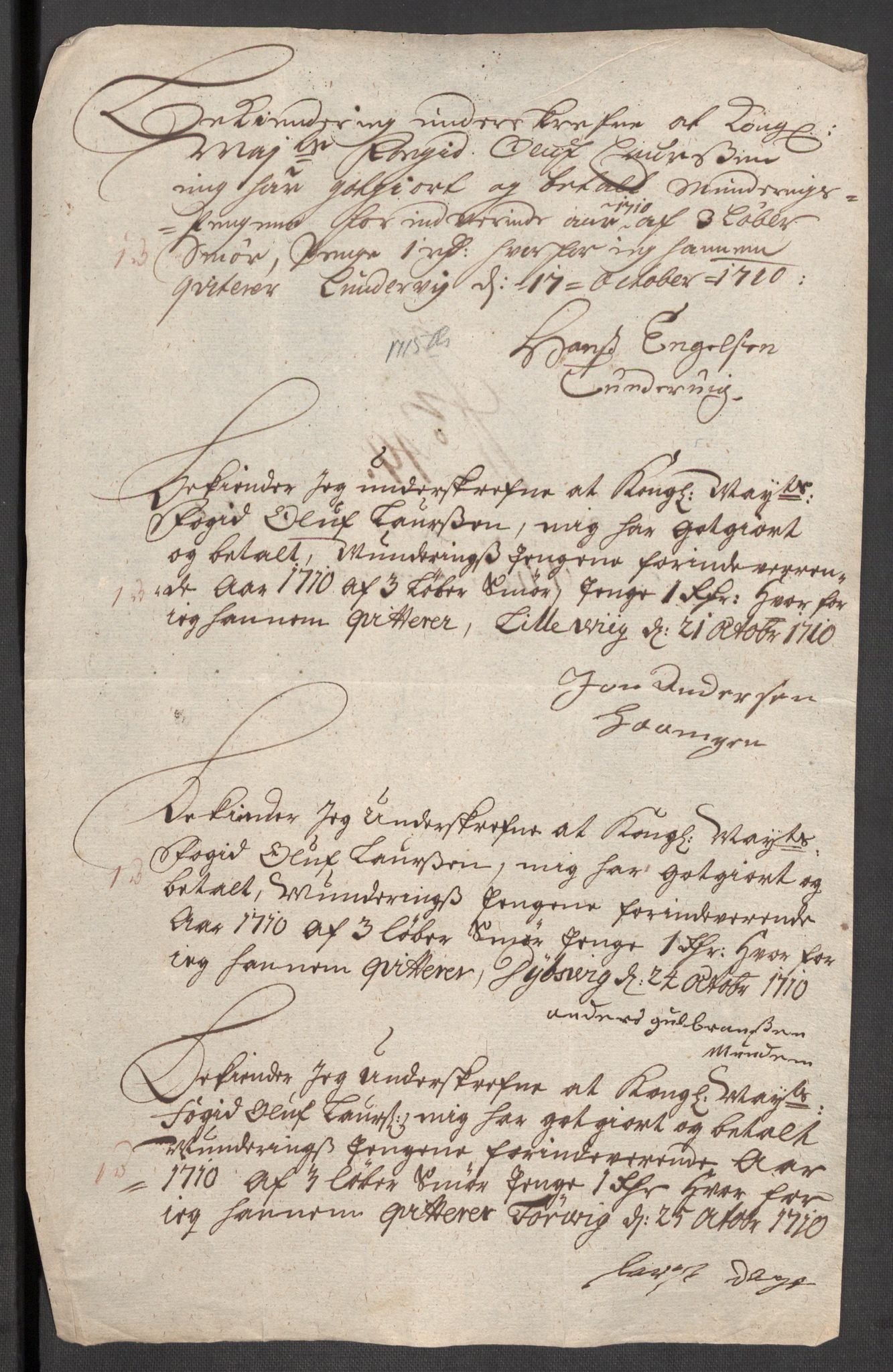 Rentekammeret inntil 1814, Reviderte regnskaper, Fogderegnskap, AV/RA-EA-4092/R48/L2986: Fogderegnskap Sunnhordland og Hardanger, 1709-1710, p. 595