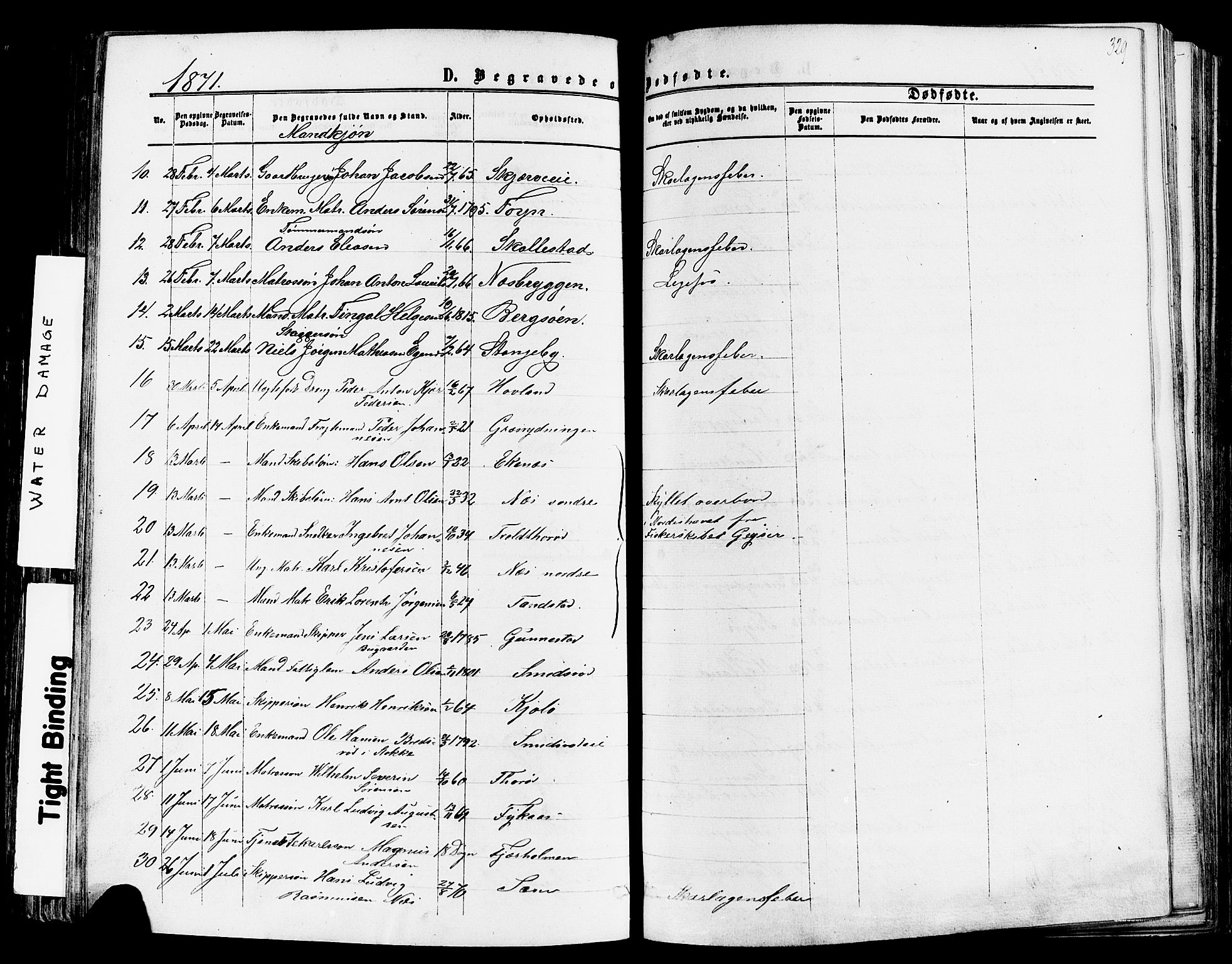 Nøtterøy kirkebøker, AV/SAKO-A-354/F/Fa/L0007: Parish register (official) no. I 7, 1865-1877, p. 329