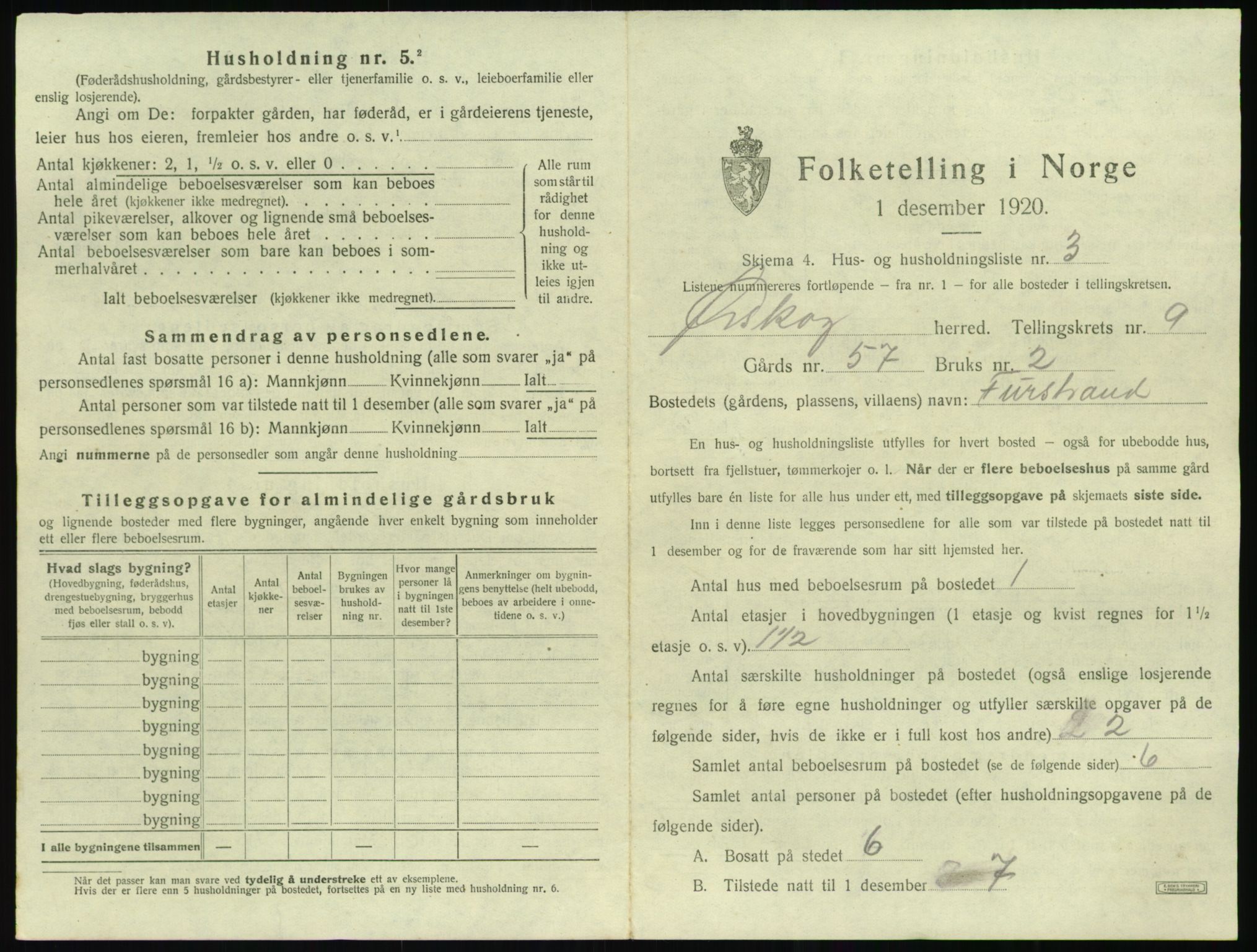 SAT, 1920 census for Ørskog, 1920, p. 714