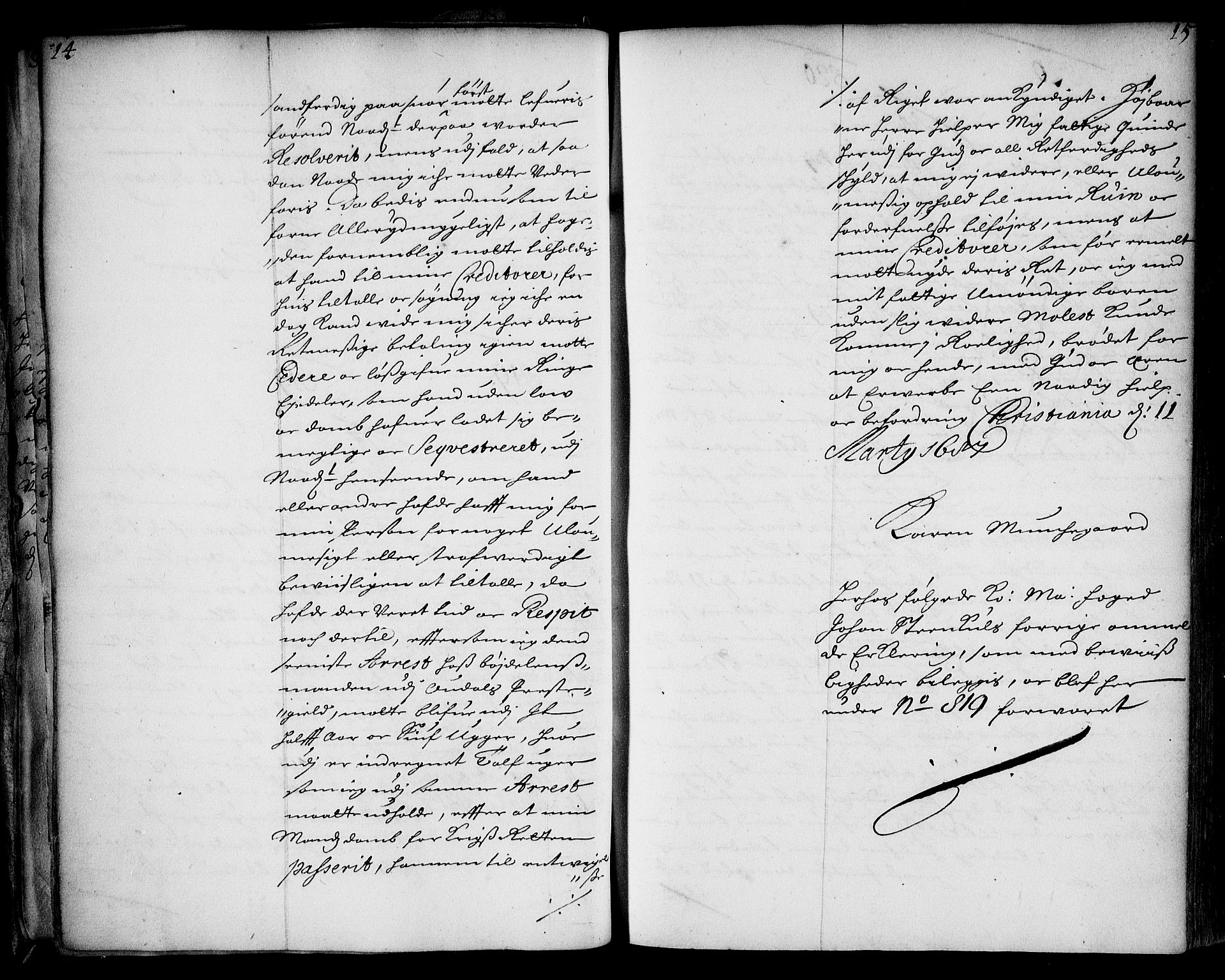Stattholderembetet 1572-1771, AV/RA-EA-2870/Ae/L0004: Supplikasjons- og resolusjonsprotokoll, 1687, p. 14b-15a