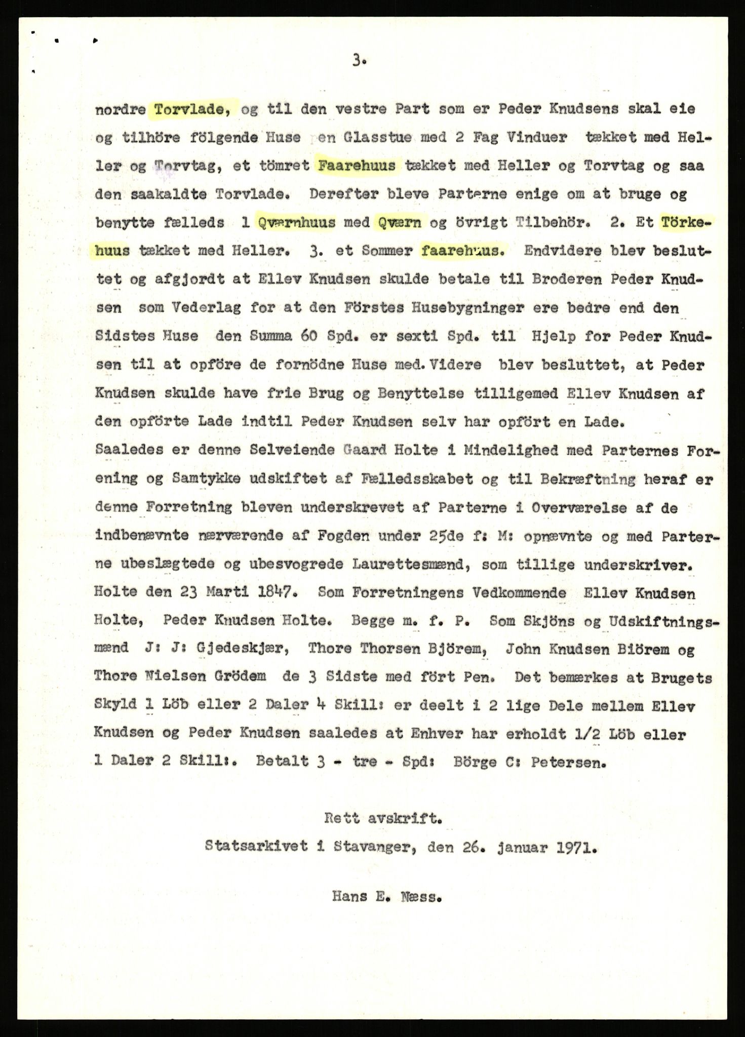 Statsarkivet i Stavanger, AV/SAST-A-101971/03/Y/Yj/L0039: Avskrifter sortert etter gårdsnavn: Holte i Strand - Hovland i Ørsdalen, 1750-1930, p. 10